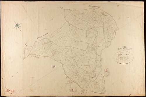 Montagudet - Section D - Valromane, 1ère feuille