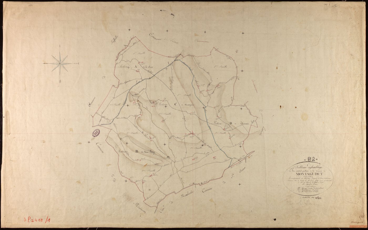 Montagudet - Tableau d'assemblage