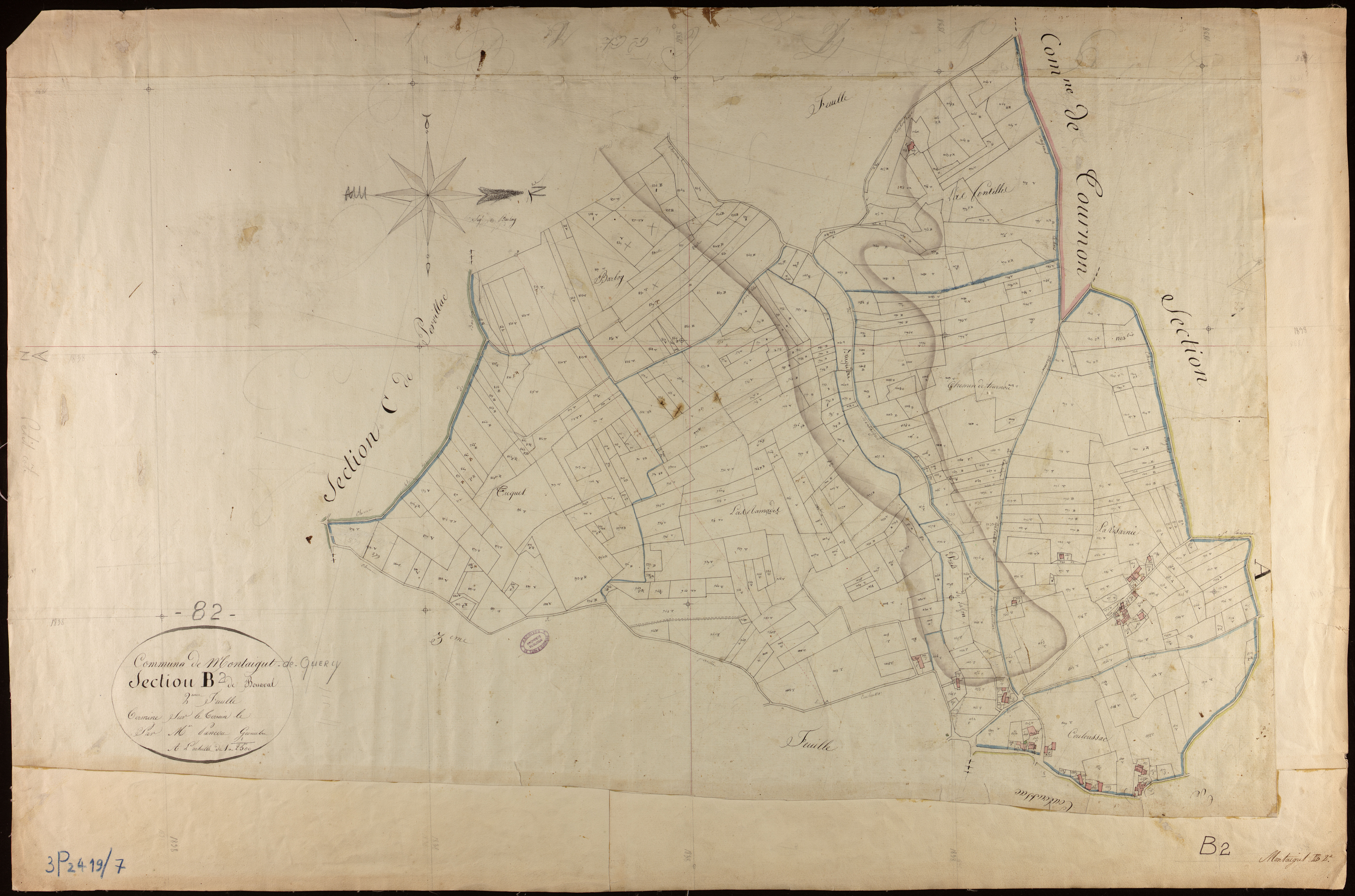 Montaigu-de-Quercy - Section B - Bonnaval, 2e feuille