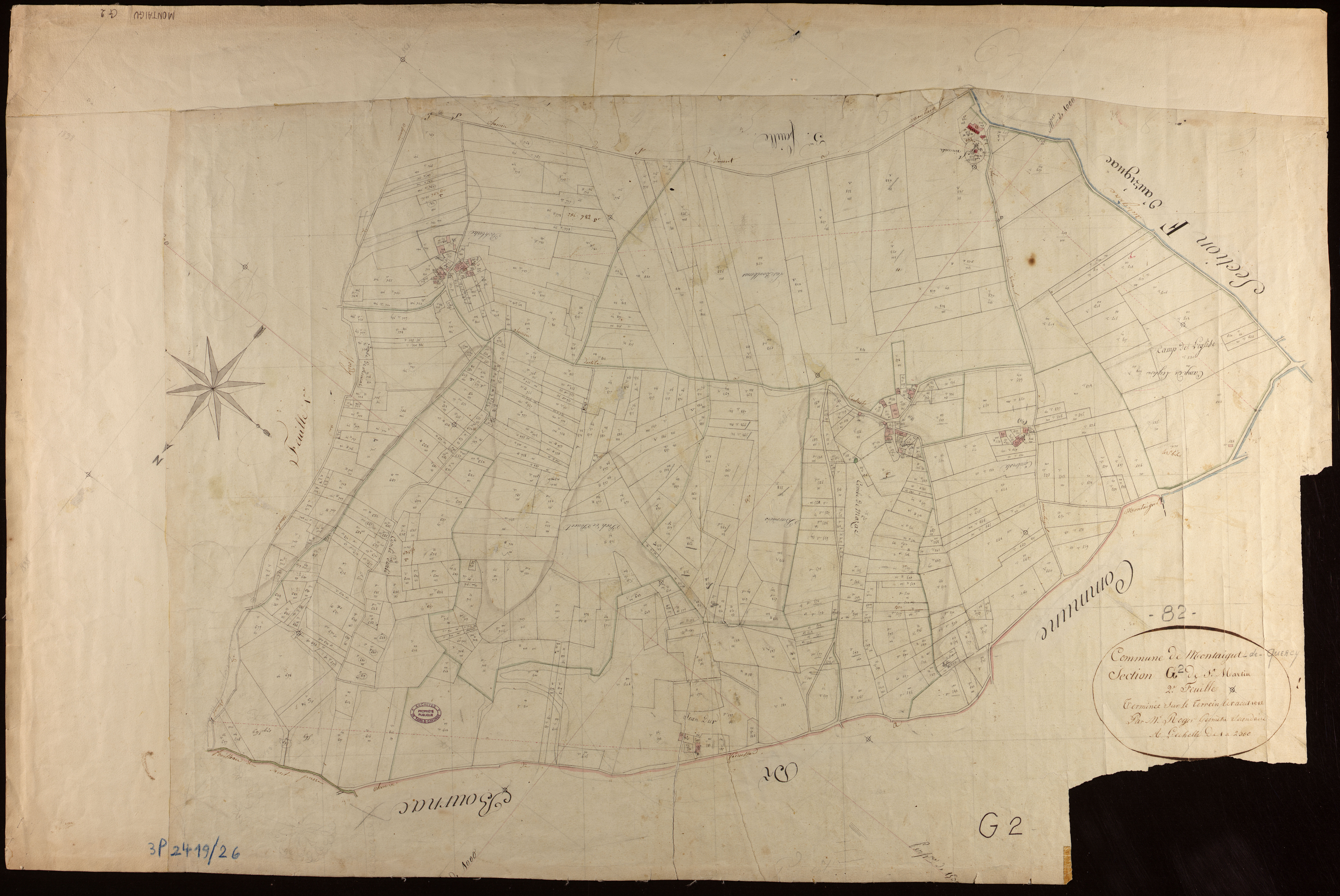 Montaigu-de-Quercy - Section G - Saint-Martin, 2e feuille
