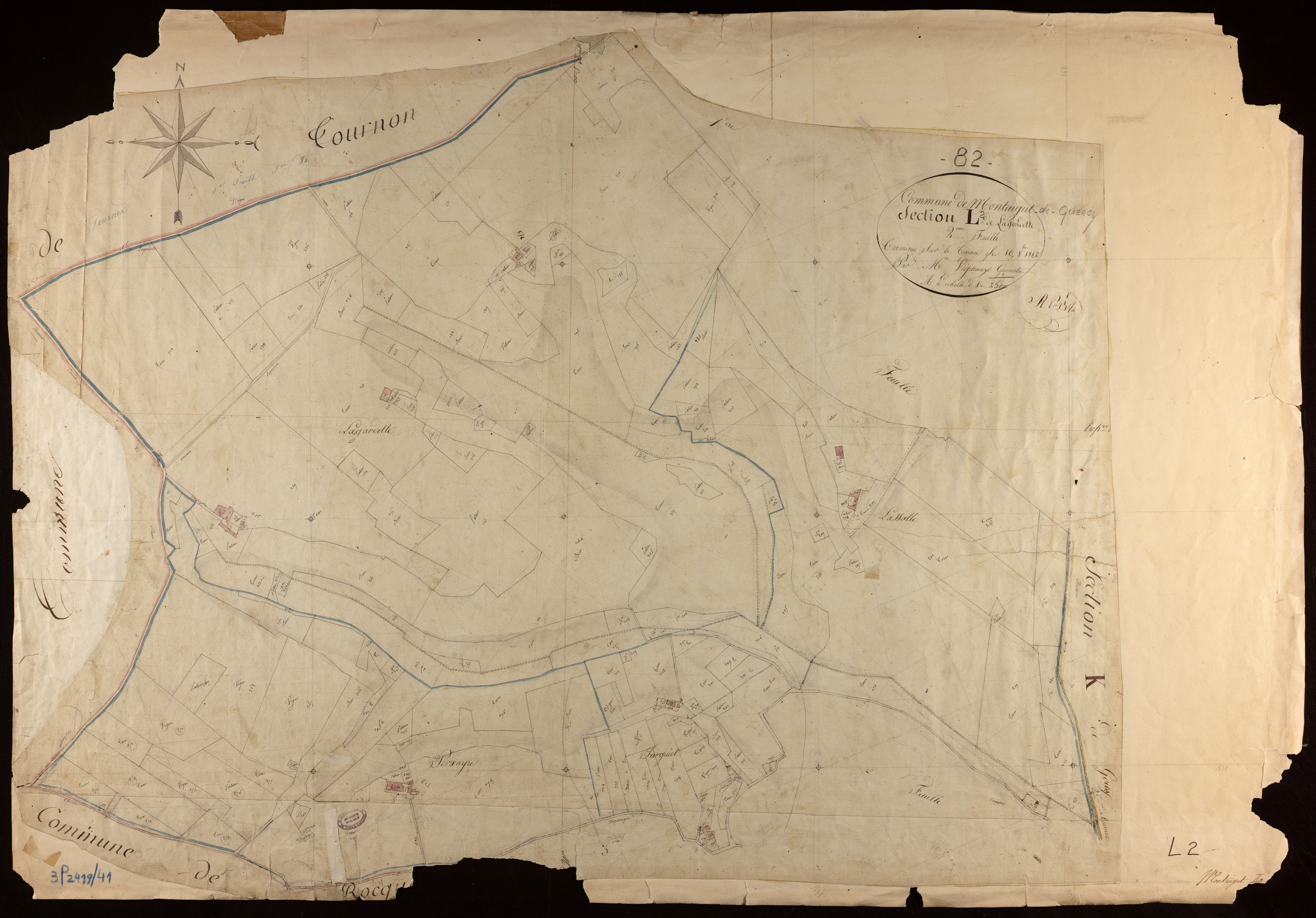 Montaigu-de-Quercy - Section L - Lagardette, 2e feuille