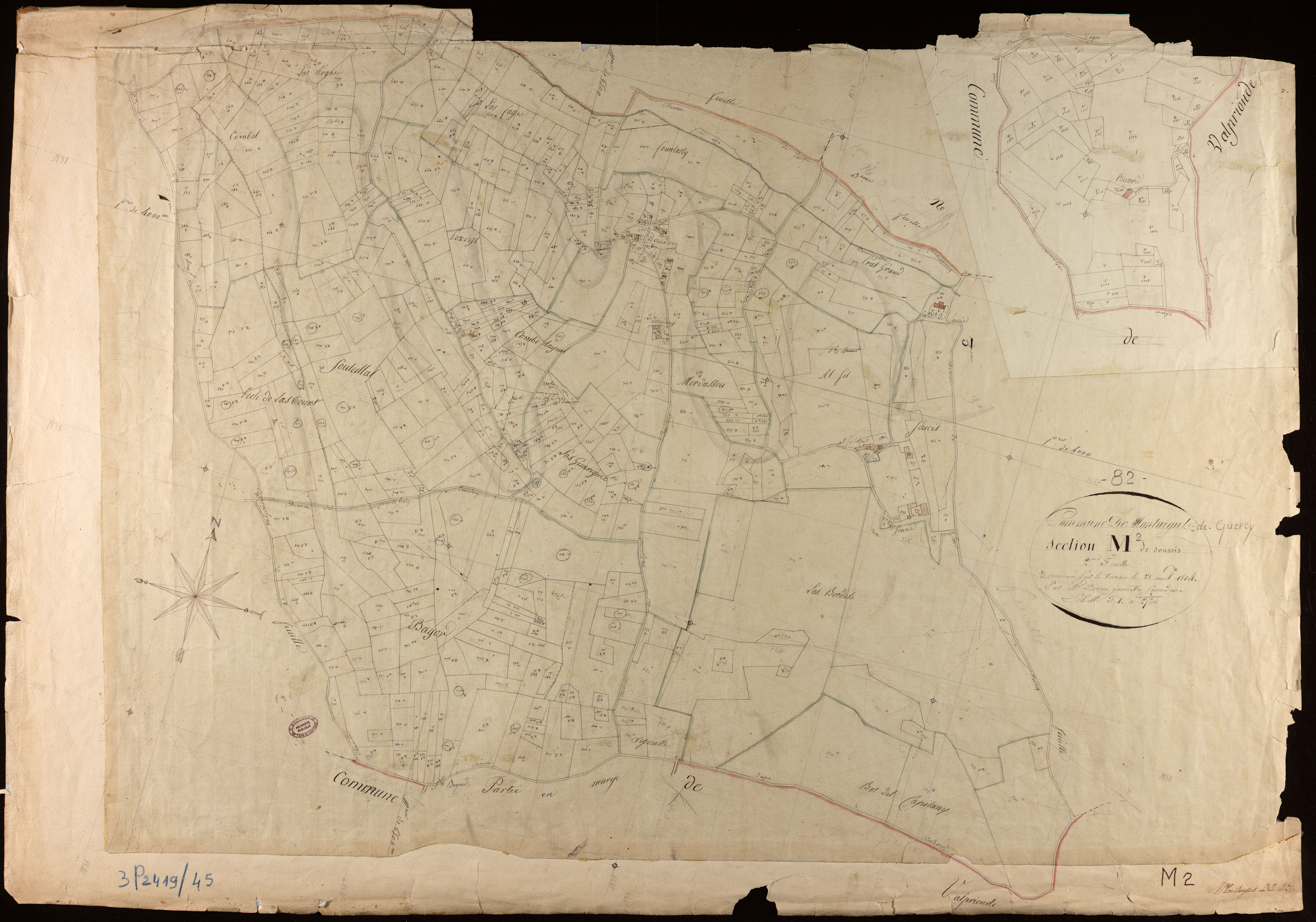 Montaigu-de-Quercy - Section M - Soucis, 2e feuille
