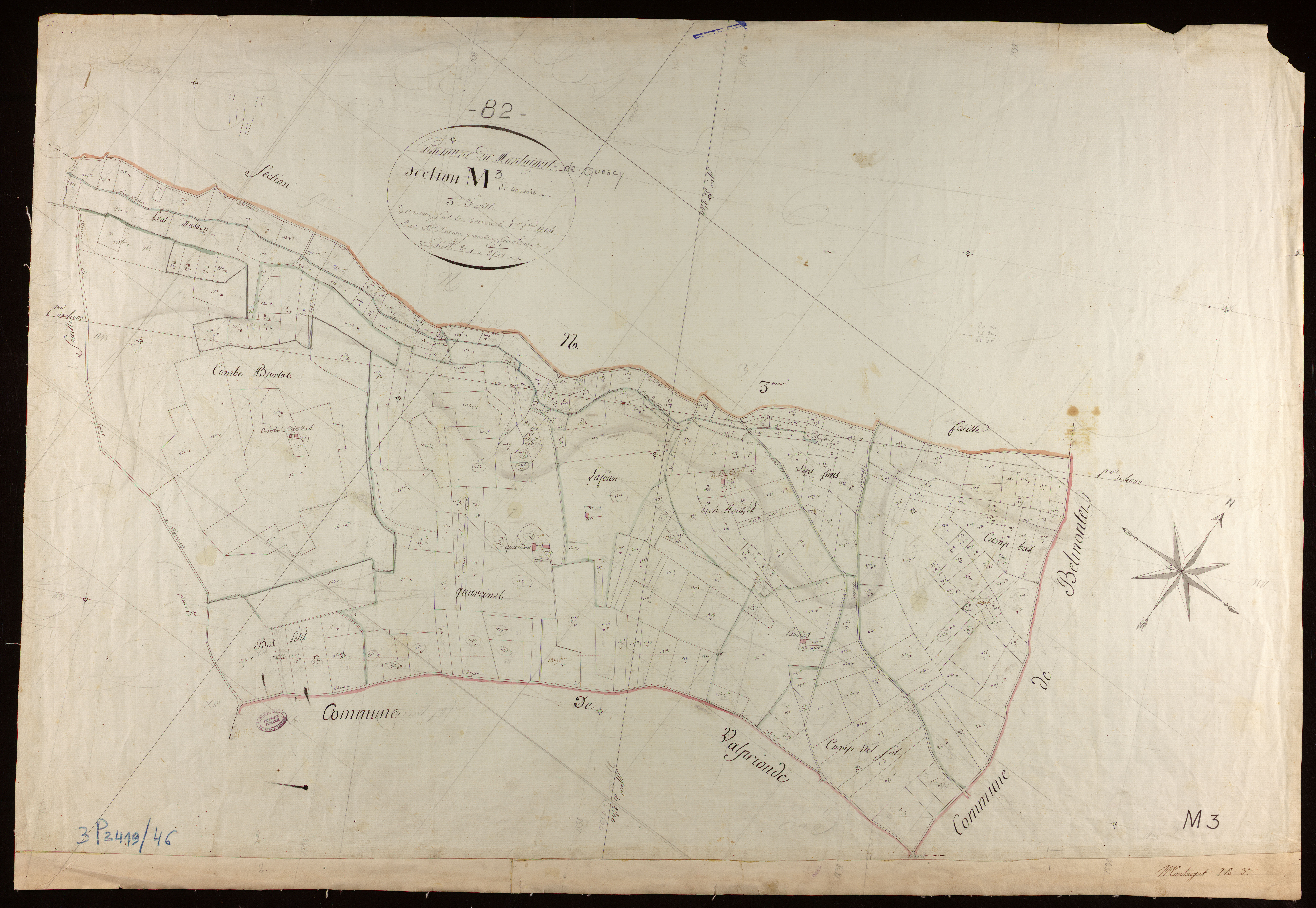 Montaigu-de-Quercy - Section M - Soucis, 3e feuille