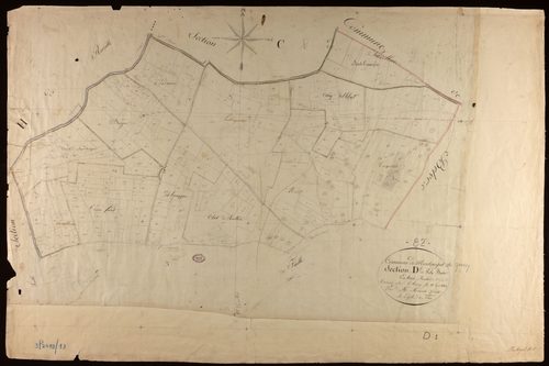 Montaigu-de-Quercy - Section D - Pech Bertié, 1ère feuille