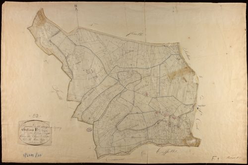 Montaigu-de-Quercy - Section F - Aurignac, 1ère feuille