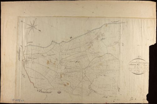 Montaigu-de-Quercy - Section G - Saint-Martin, 1ère feuille