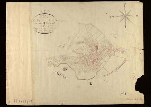 Montaigu-de-Quercy - Section H - Montaigut, 1ère feuille
