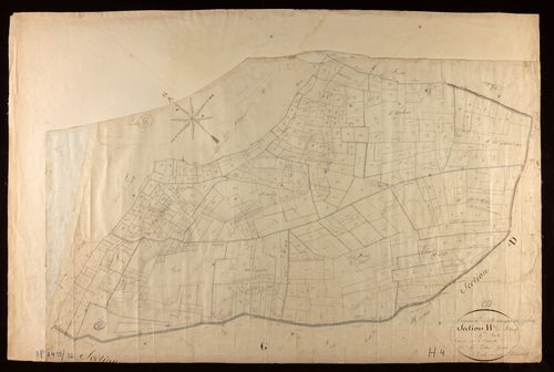 Montaigu-de-Quercy - Section H - Montaigut, 4e feuille