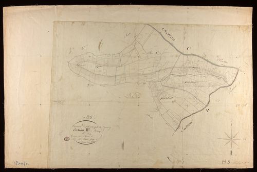 Montaigu-de-Quercy - Section H - Montaigut, 5e feuille