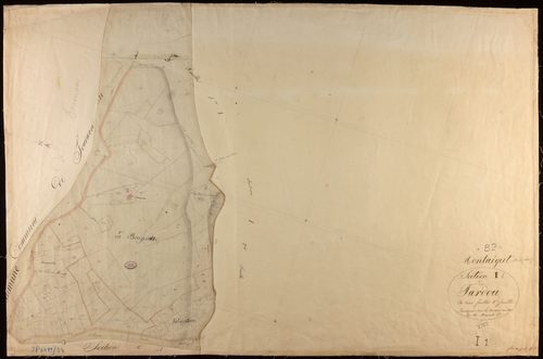 Montaigu-de-Quercy - Section I - Cardou, 1ère feuille