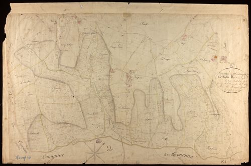 Montaigu-de-Quercy - Section K - Goux, 1ère feuille