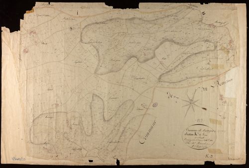Montaigu-de-Quercy - Section K - Goux, 3e feuille