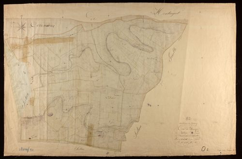 Montaigu-de-Quercy - Section O - Bournac, 1ère feuille