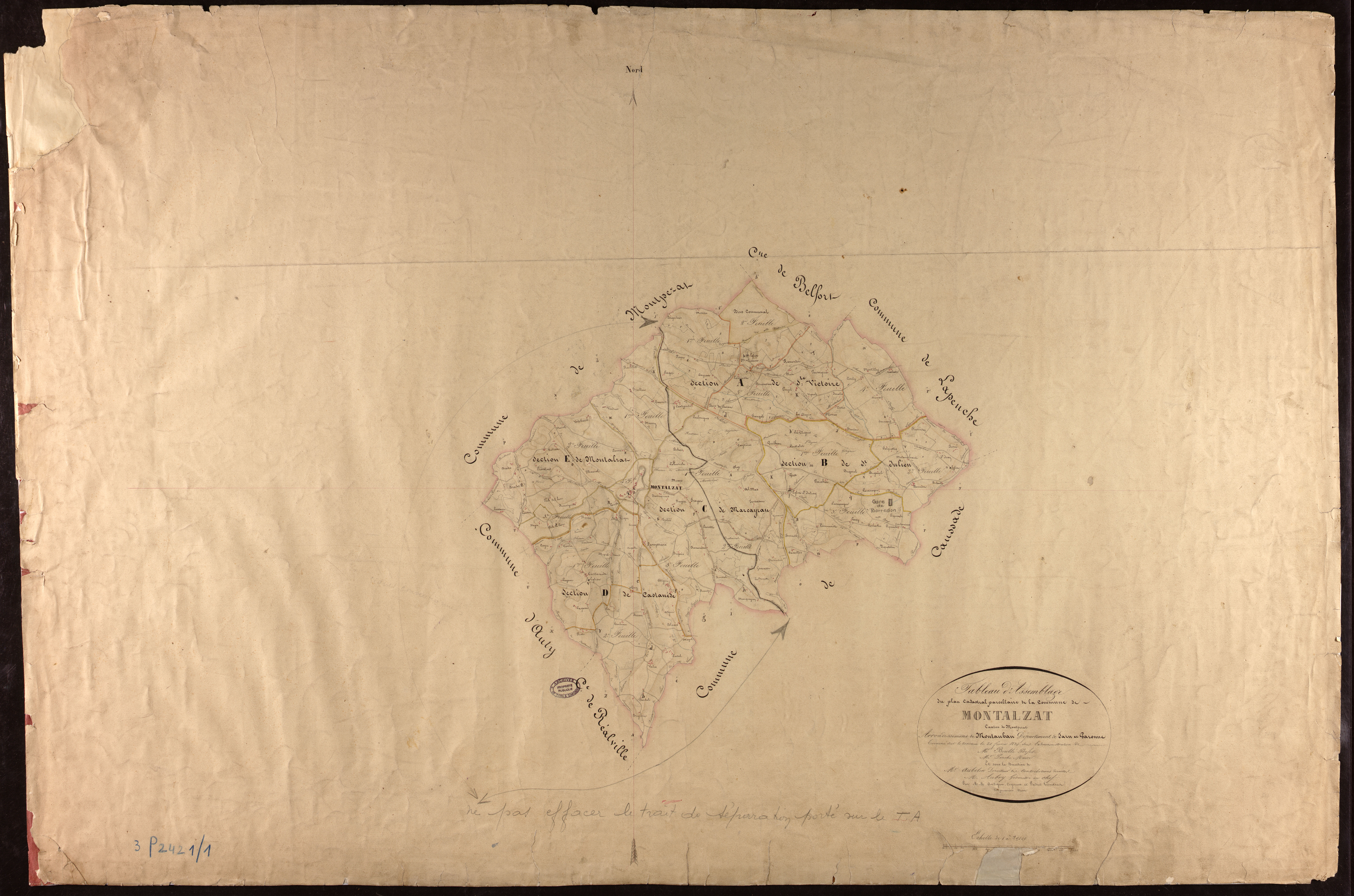 Montalzat - Tableau d'assemblage