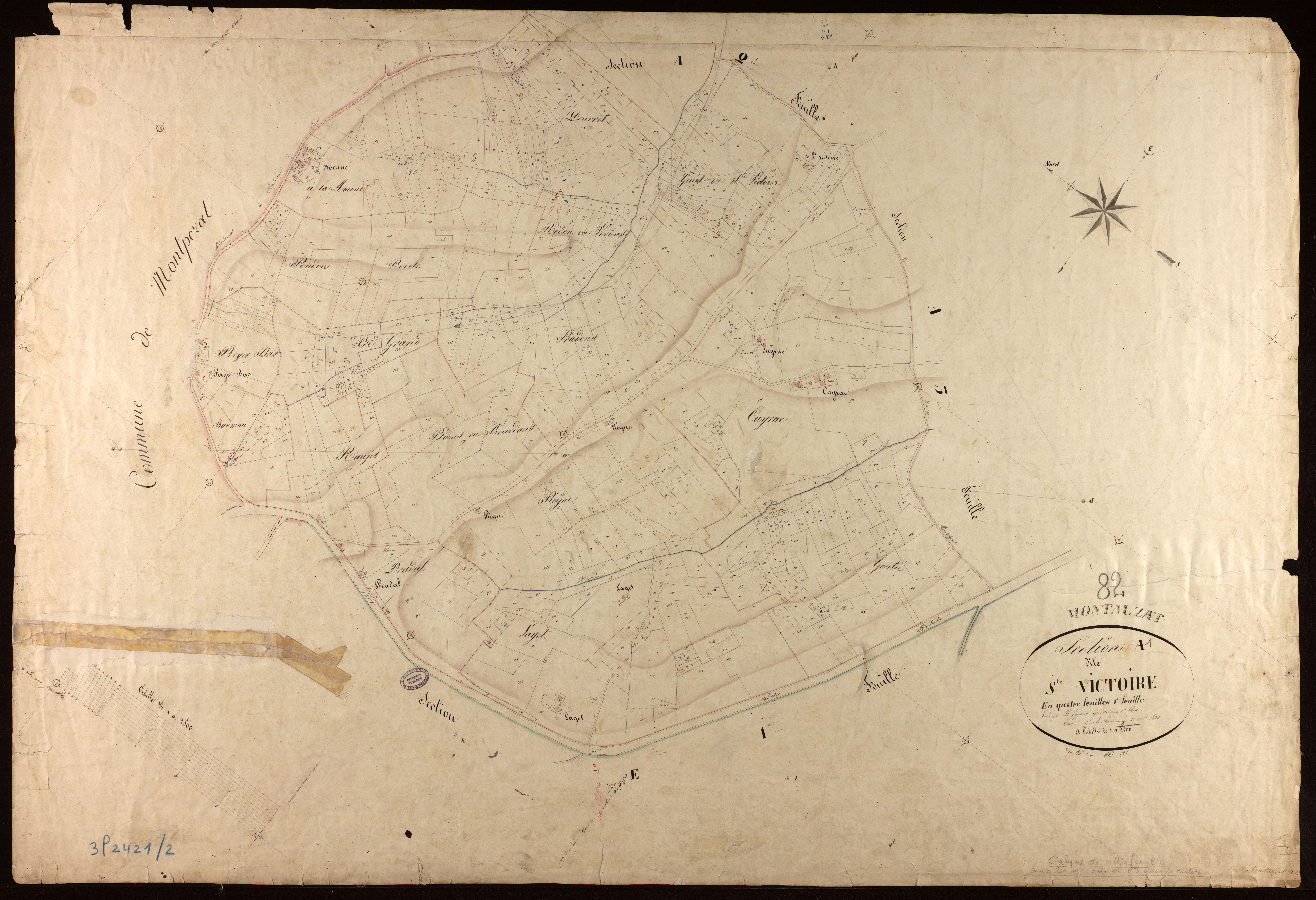 Montalzat - Section A - Sainte-Victoire, 1ère feuille