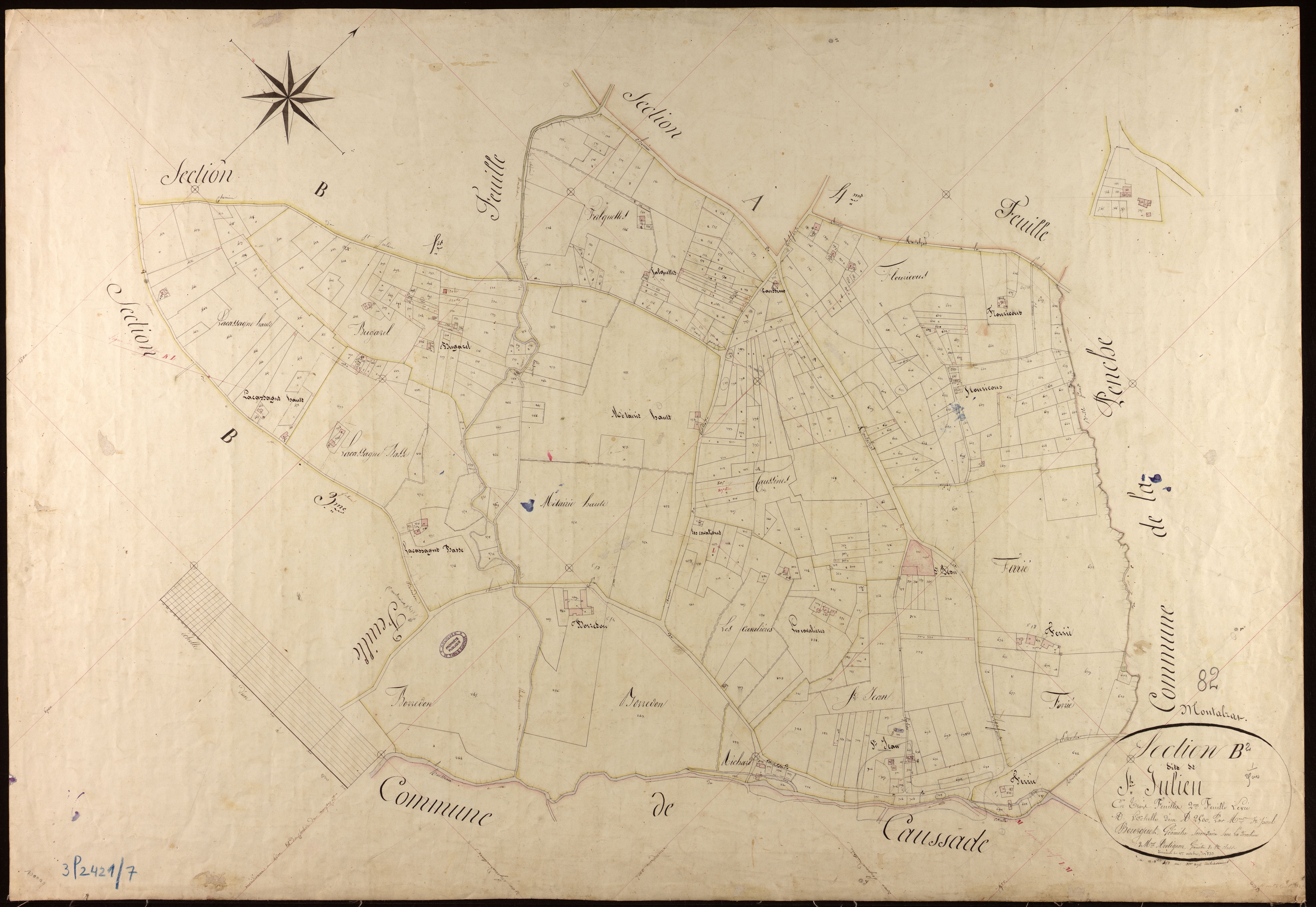 Montalzat - Section B - Saint-Julien, 2e feuille