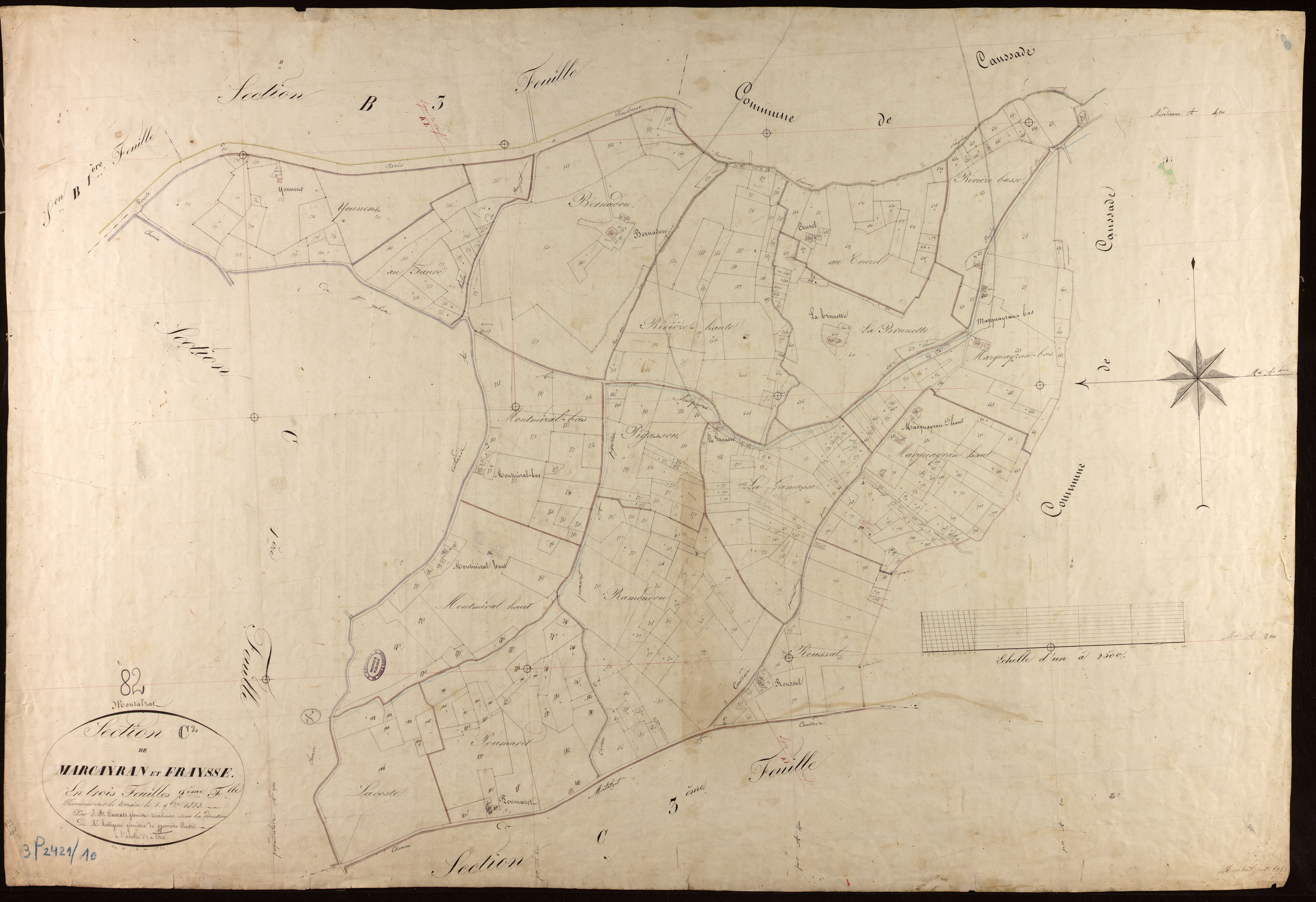 Montalzat - Section C - Marcayran et Fraysse, 2e feuille