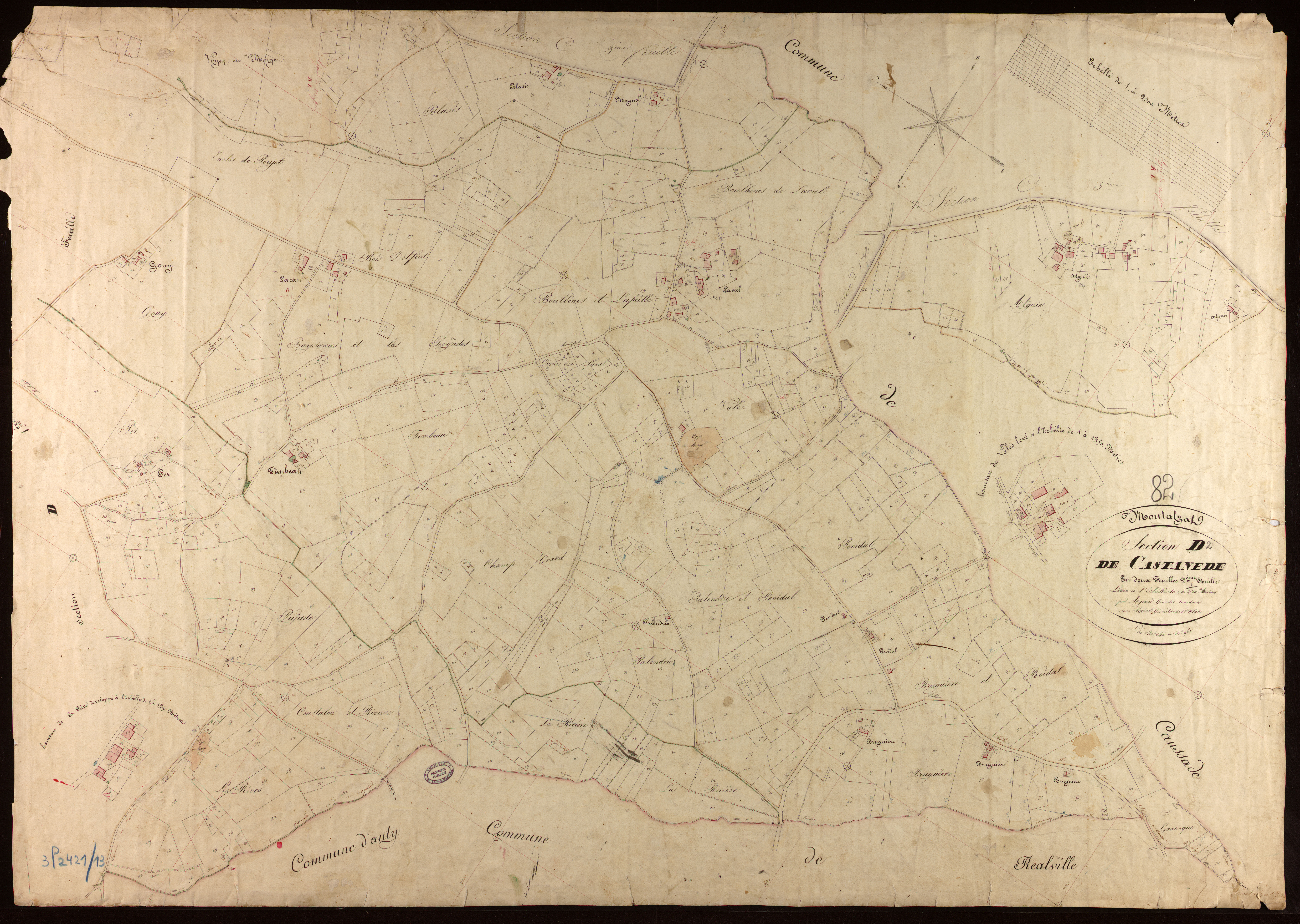 Montalzat - Section D - Castanède, 2e feuille
