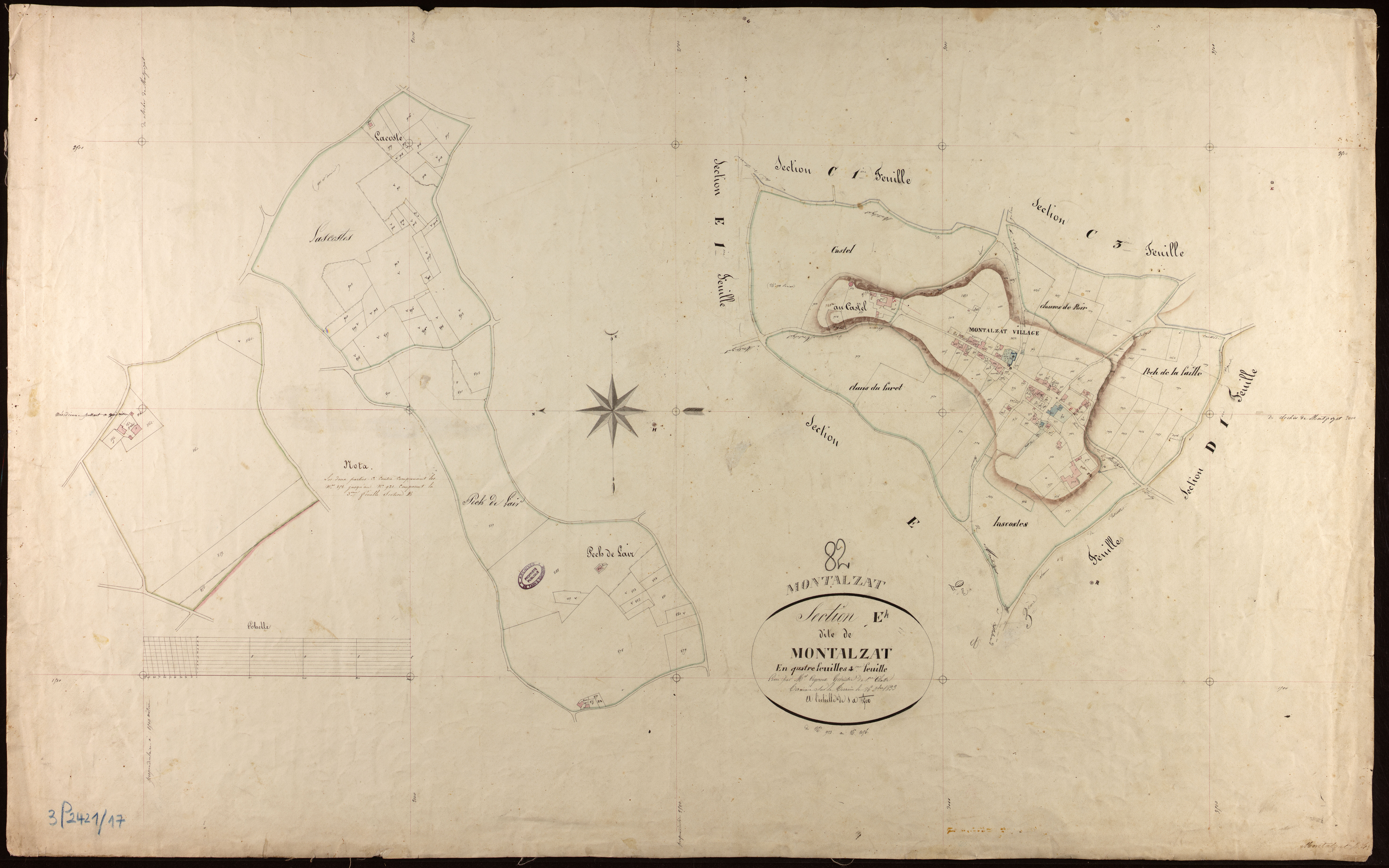 Montalzat - Section E - Montalzat, 4e feuille