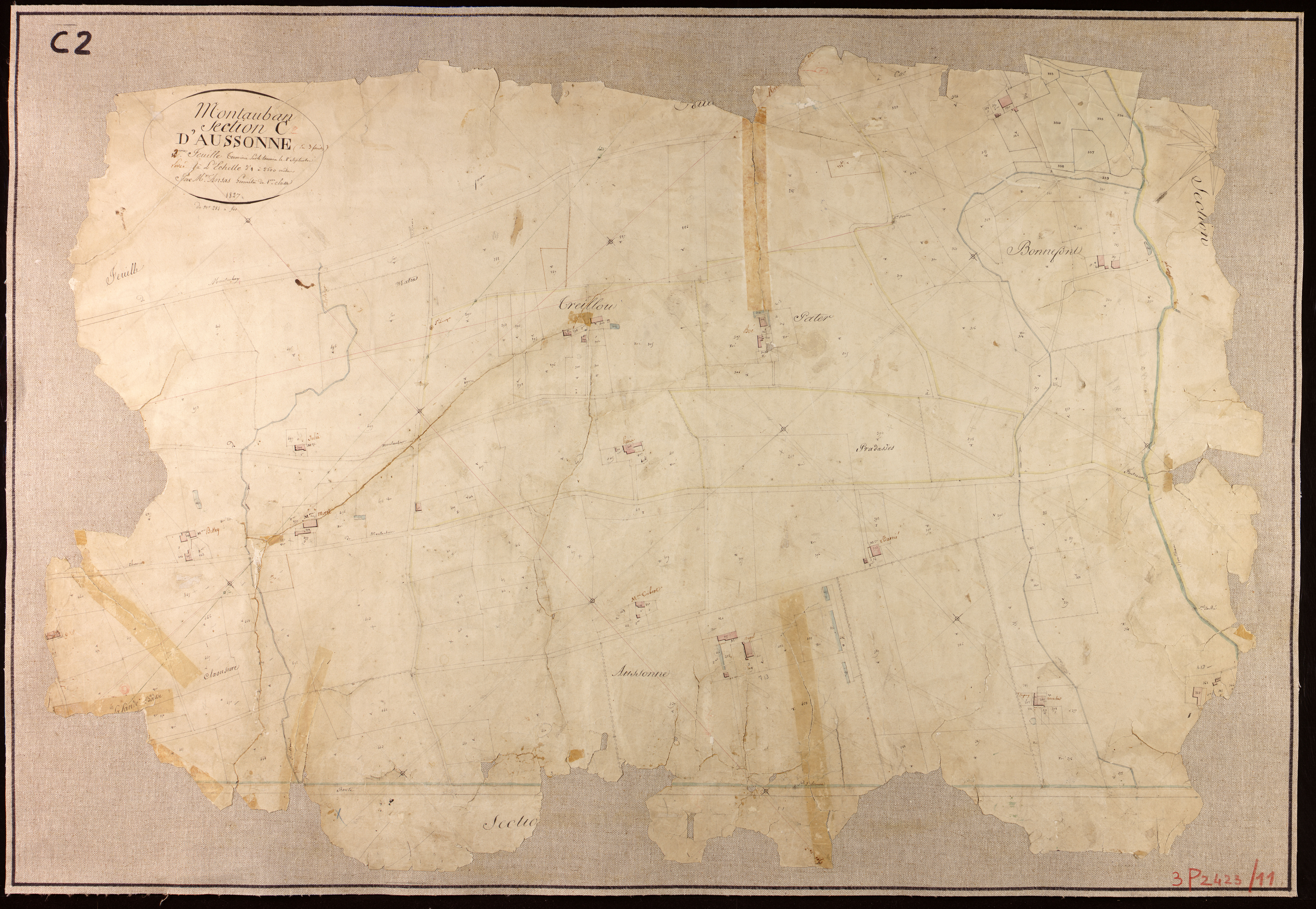 Montauban - Section C - Aussonne, 2e feuille
