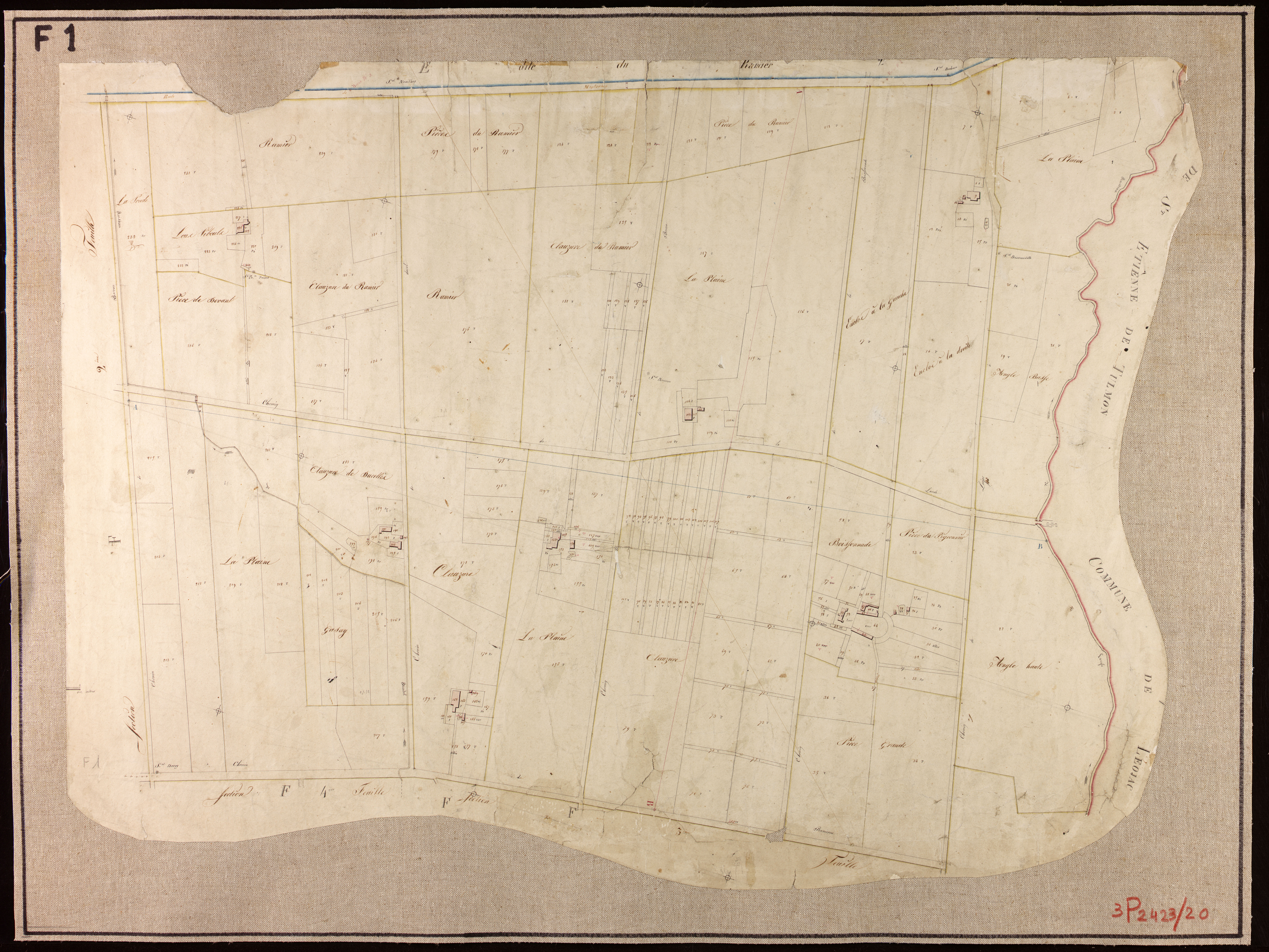 Montauban - Section F - La Boissonnade, 1ère feuille