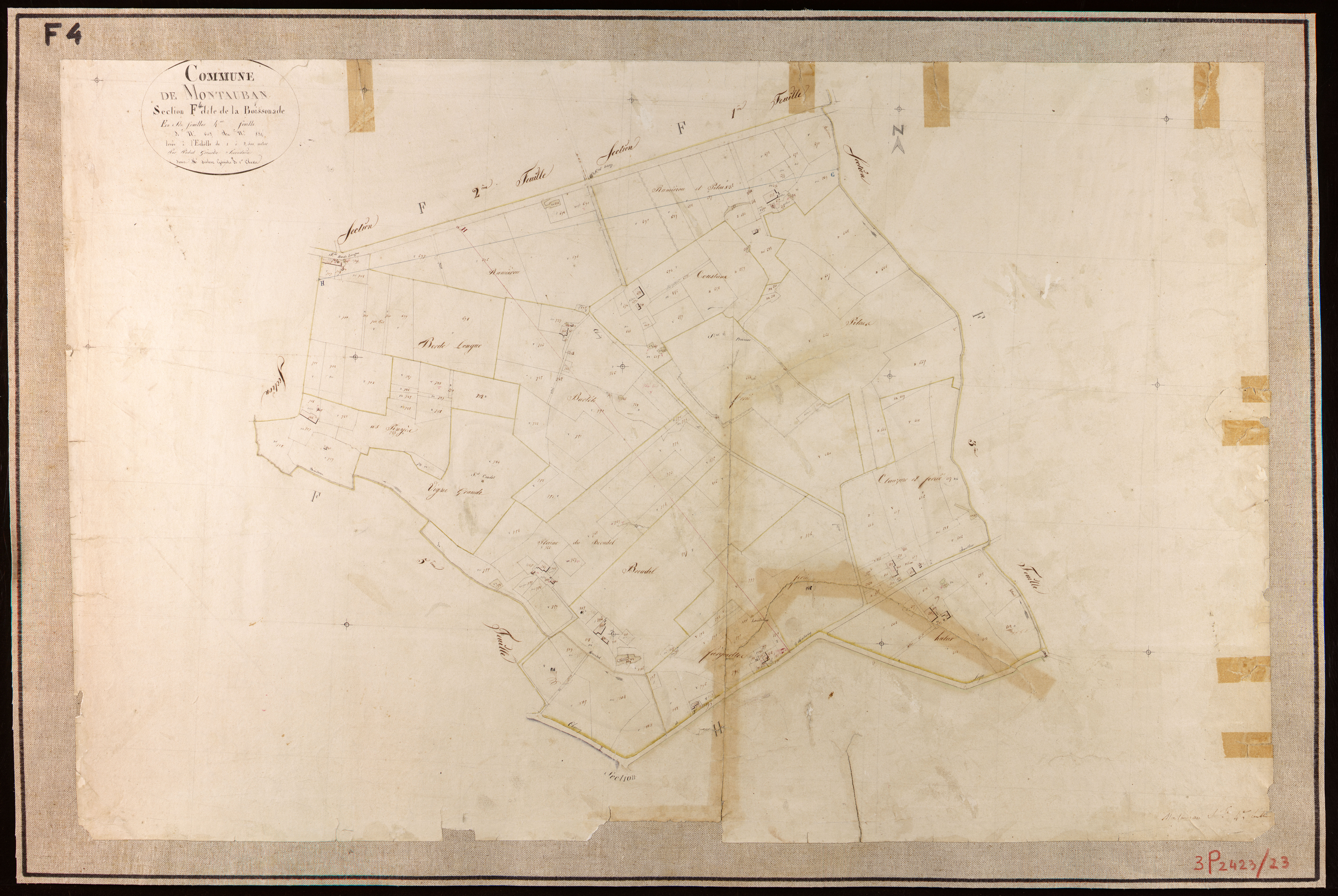 Montauban - Section F - La Boissonnade, 4e feuille