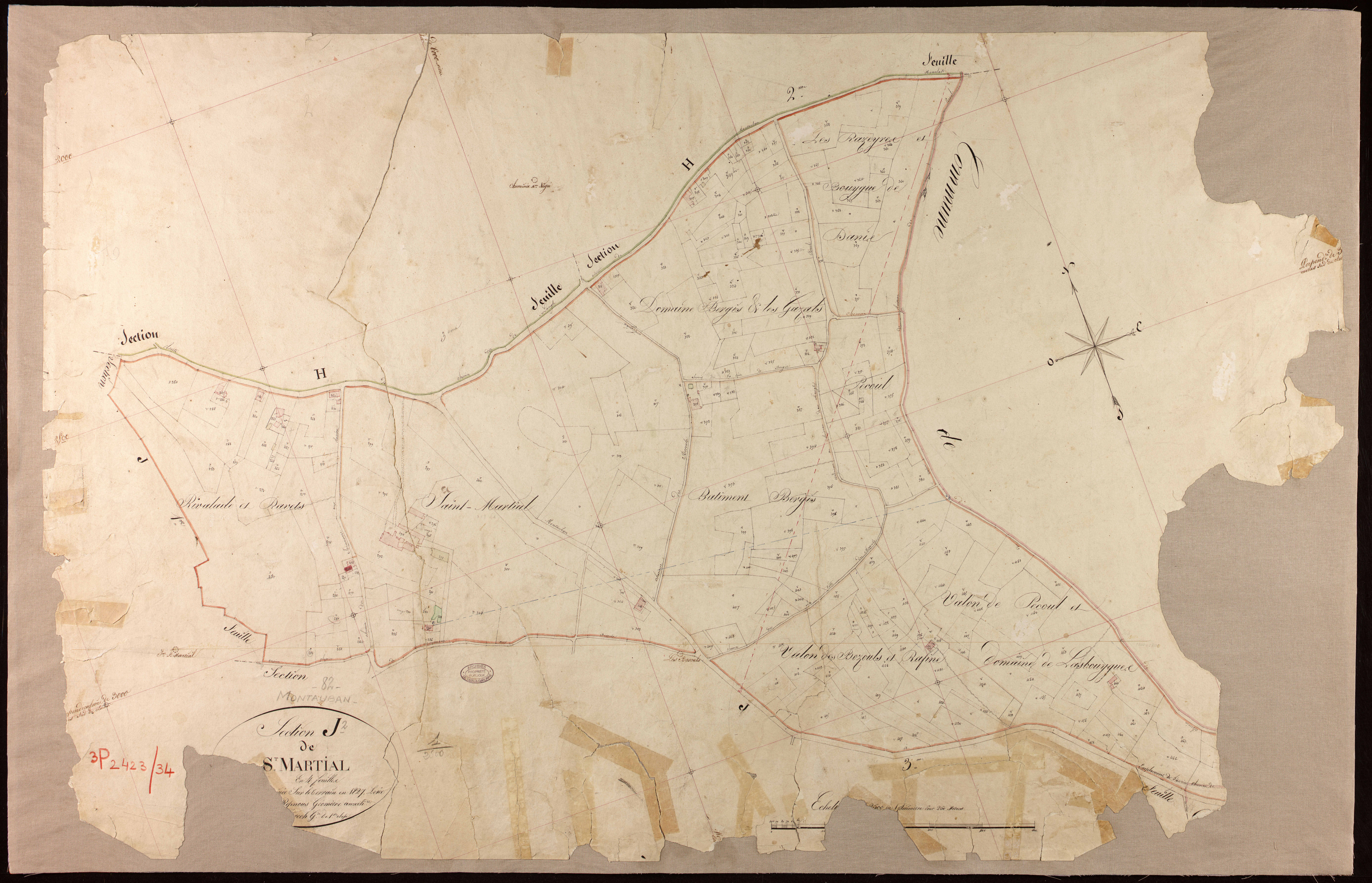 Montauban - Section J - Saint-Martial, 2e feuille