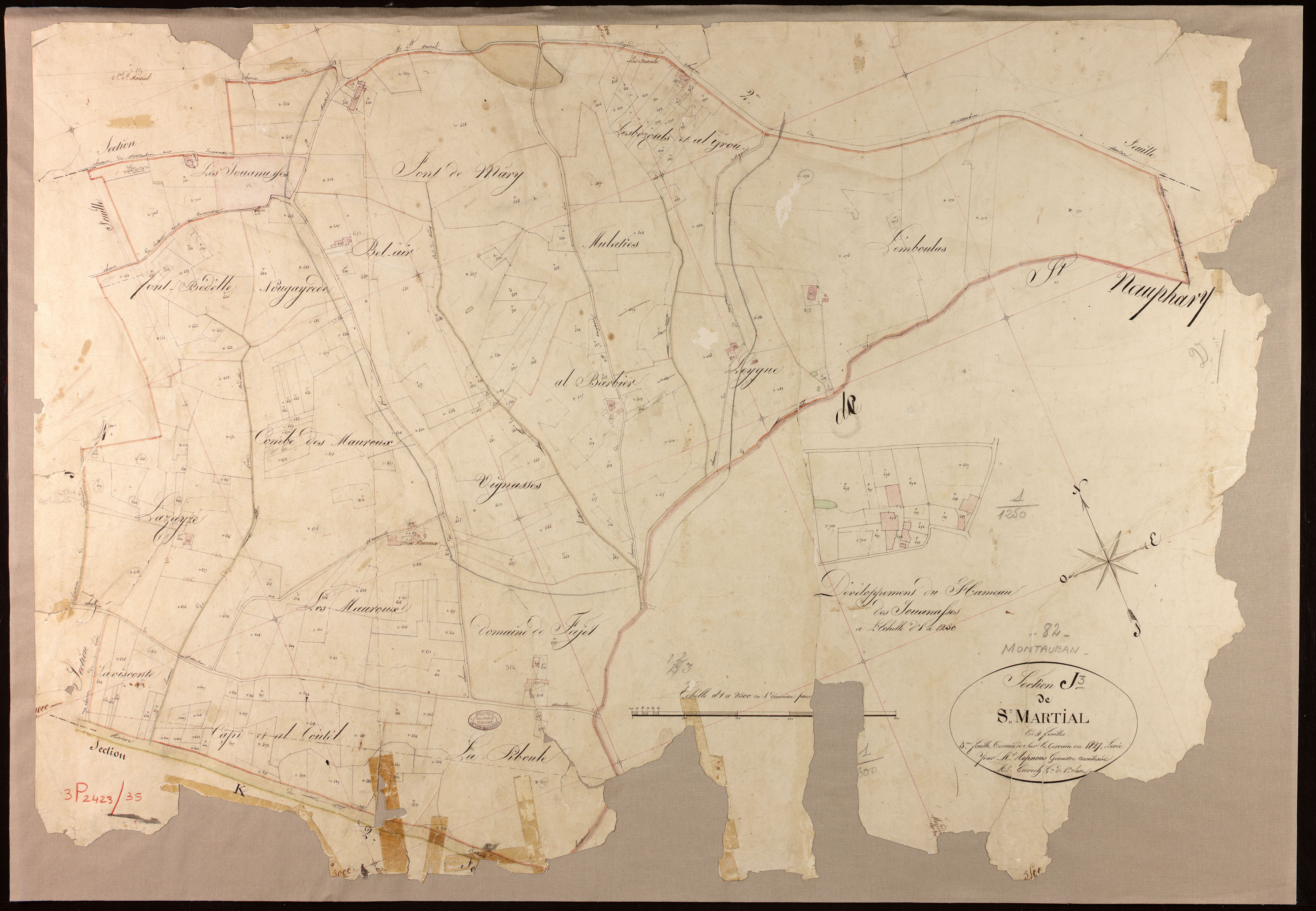 Montauban - Section J - Saint-Martial, 3e feuille