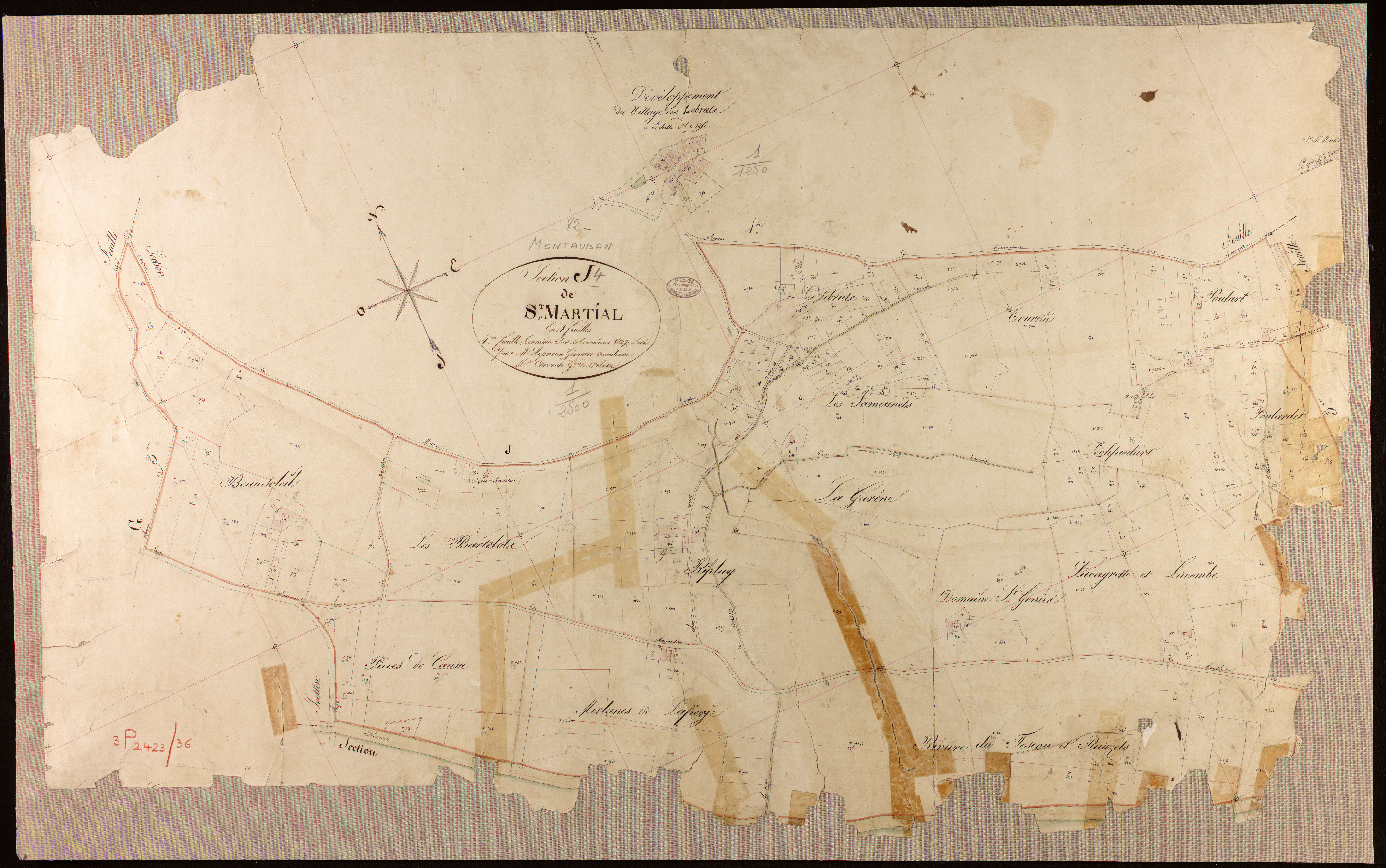 Montauban - Section J - Saint-Martial, 4e feuille