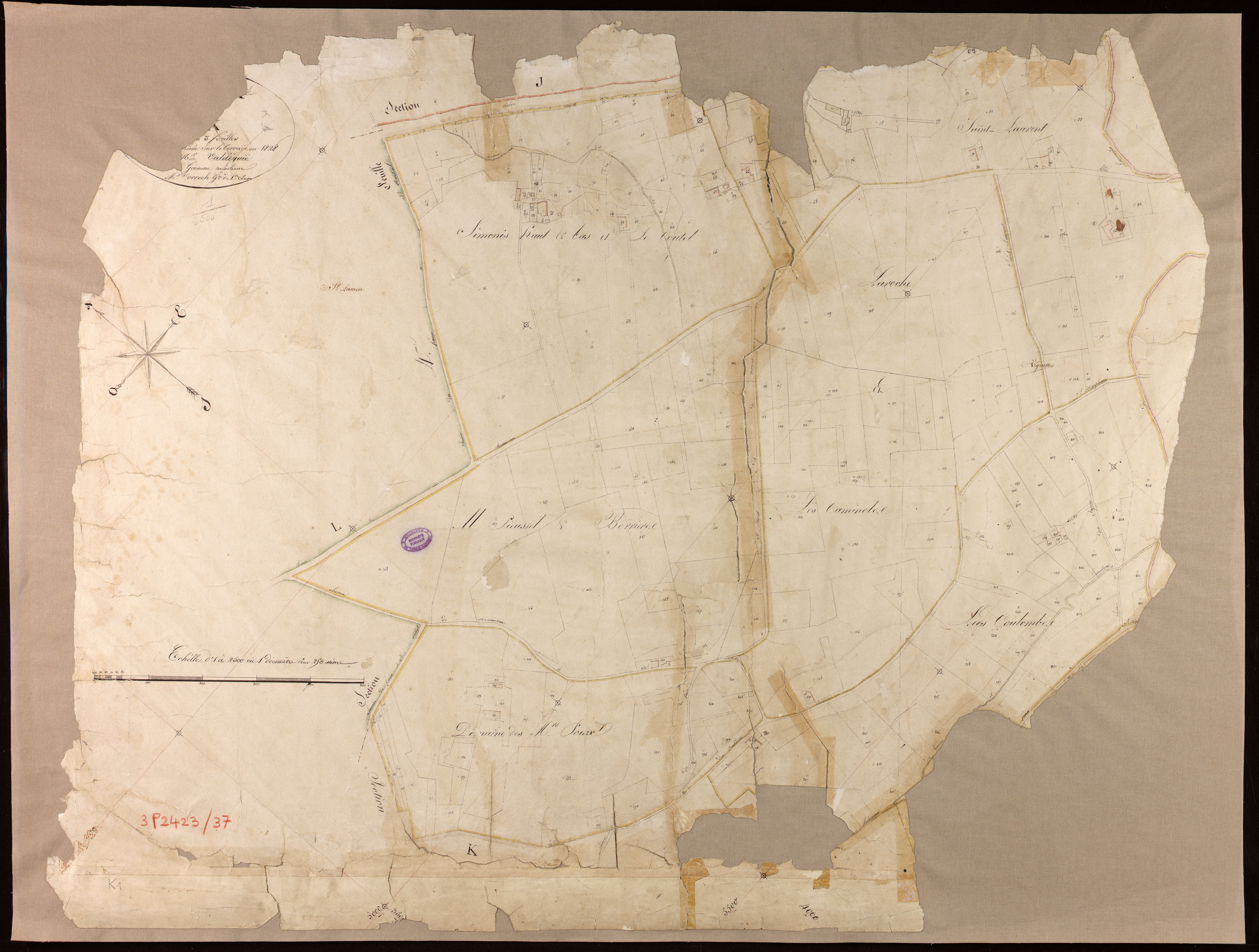 Montauban - Section K - Le Faux, 1ère feuille