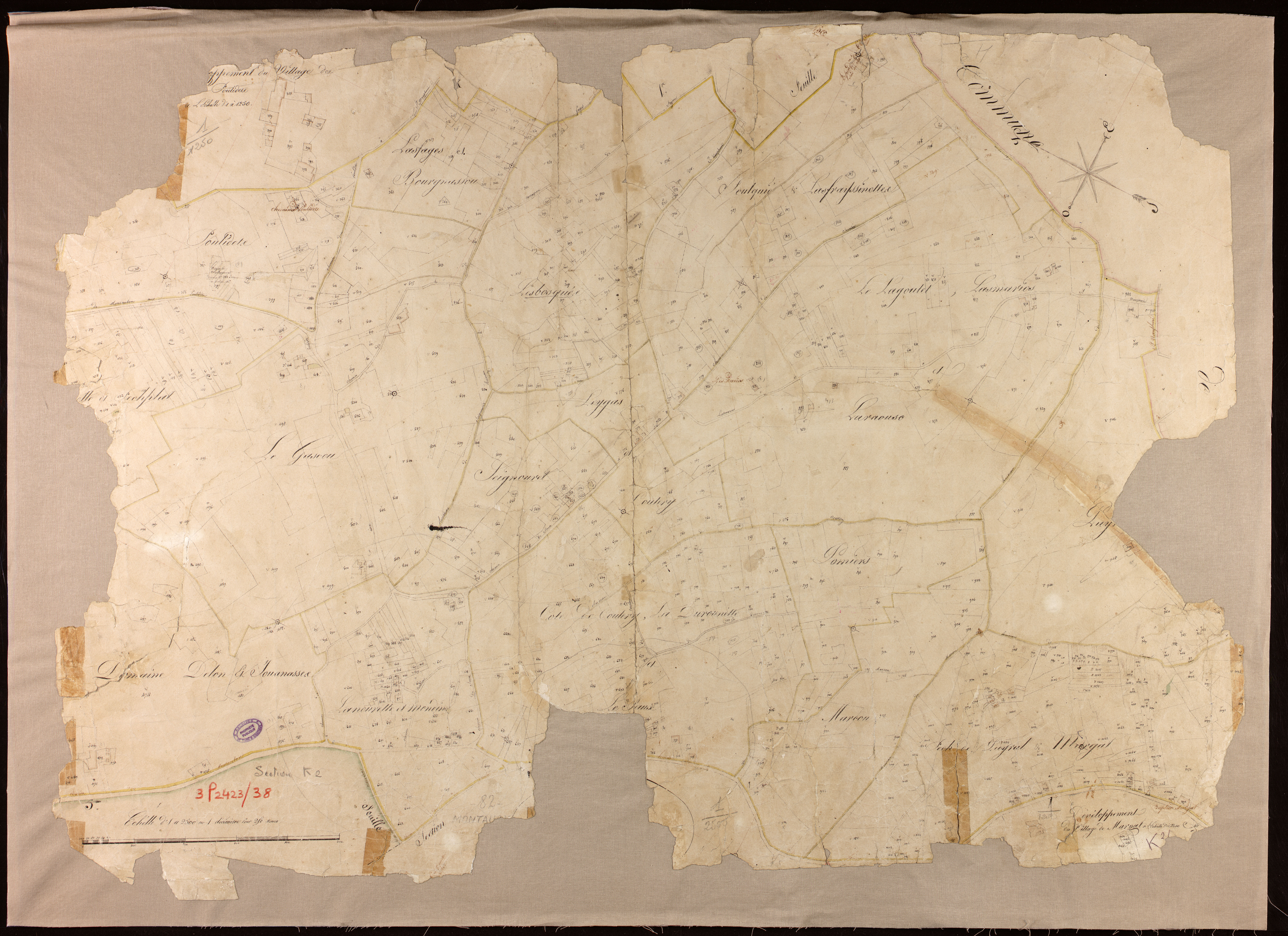 Montauban - Section K - Le Faux, 2e feuille