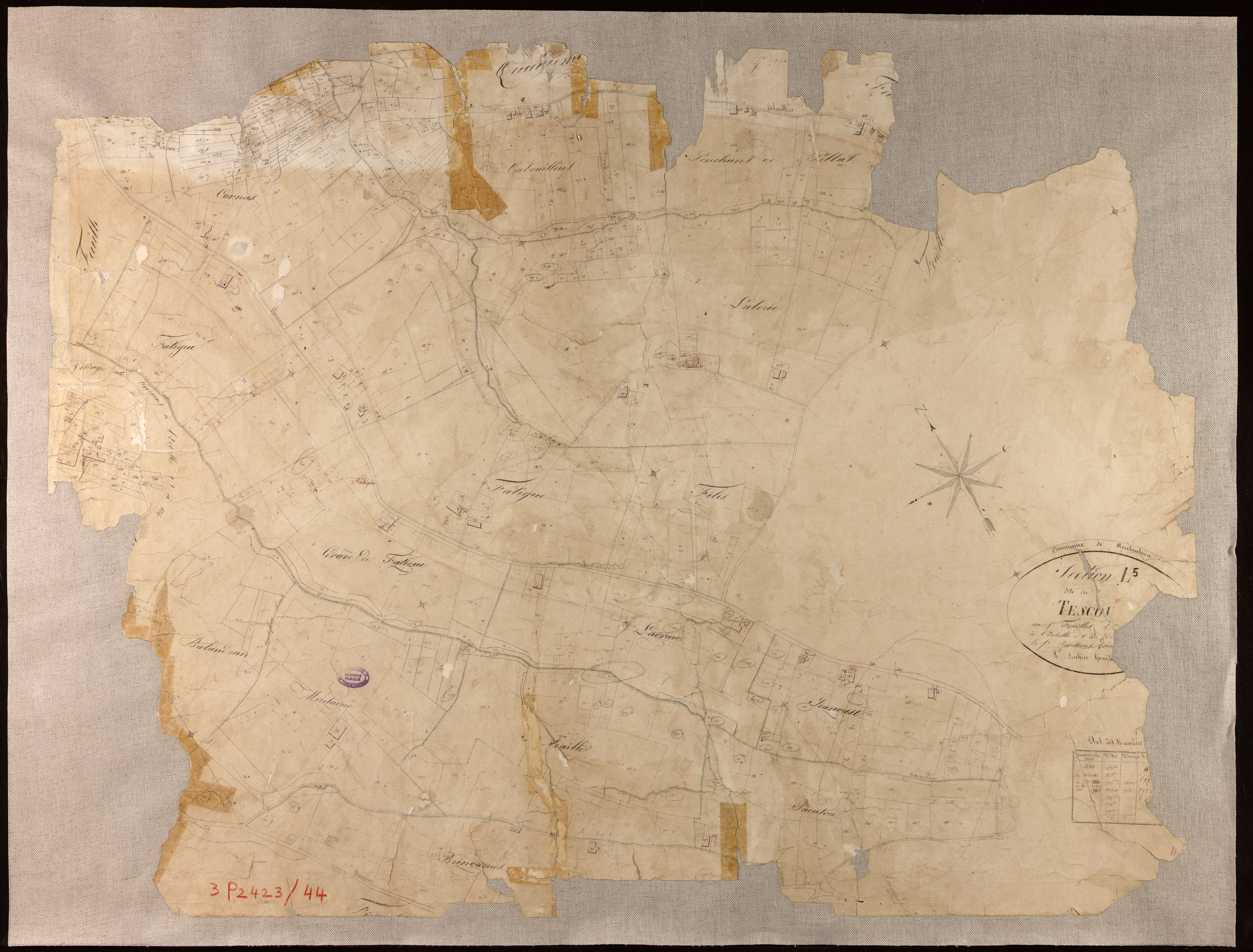 Montauban - Section L - Le Tescou, 5e feuille
