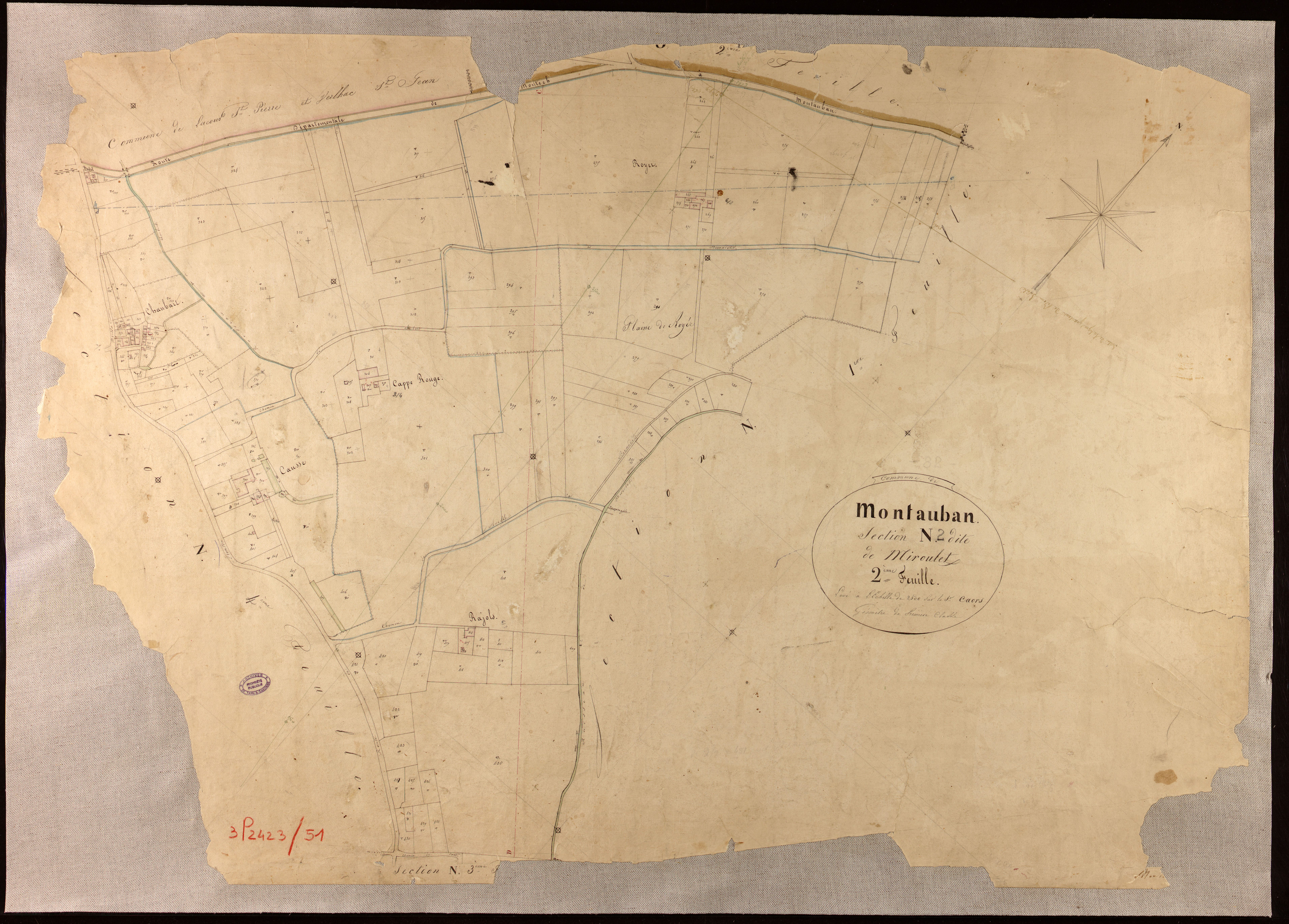 Montauban - Section N - Miroulet, 2e feuille