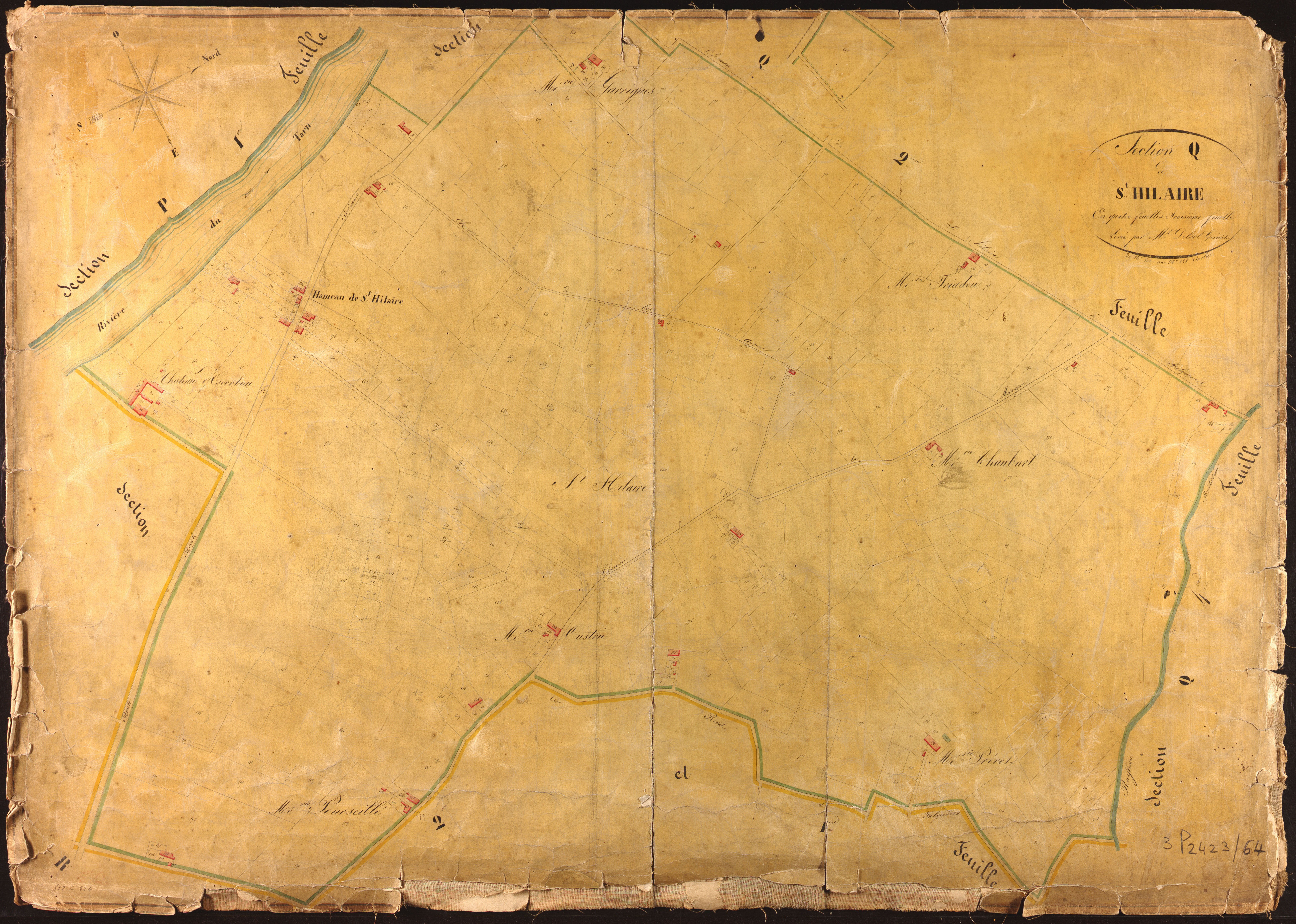 Montauban - Section Q - Saint-Hilaire, 3e feuille