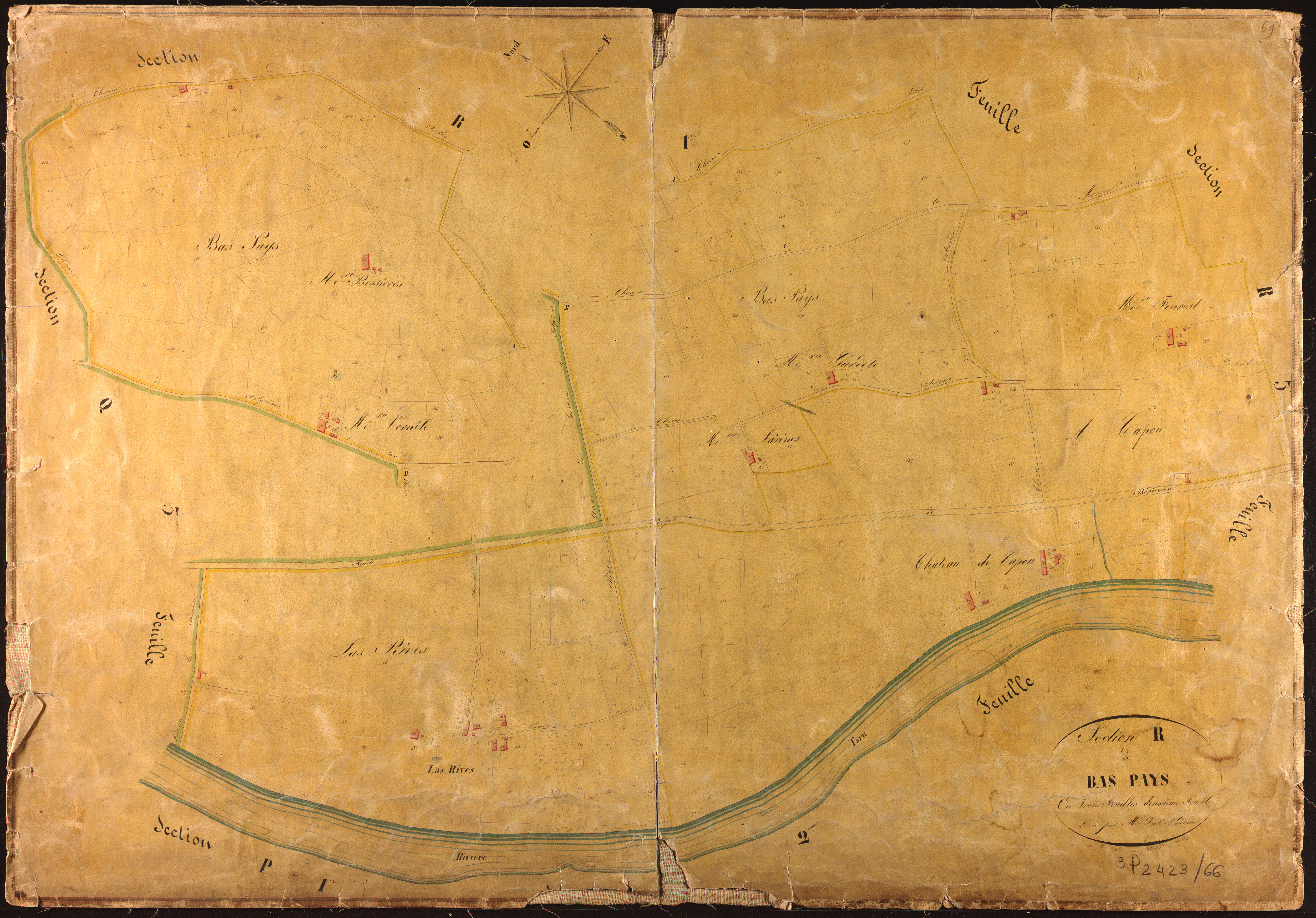 Montauban - Section R - Bas-Pays, 2e feuille