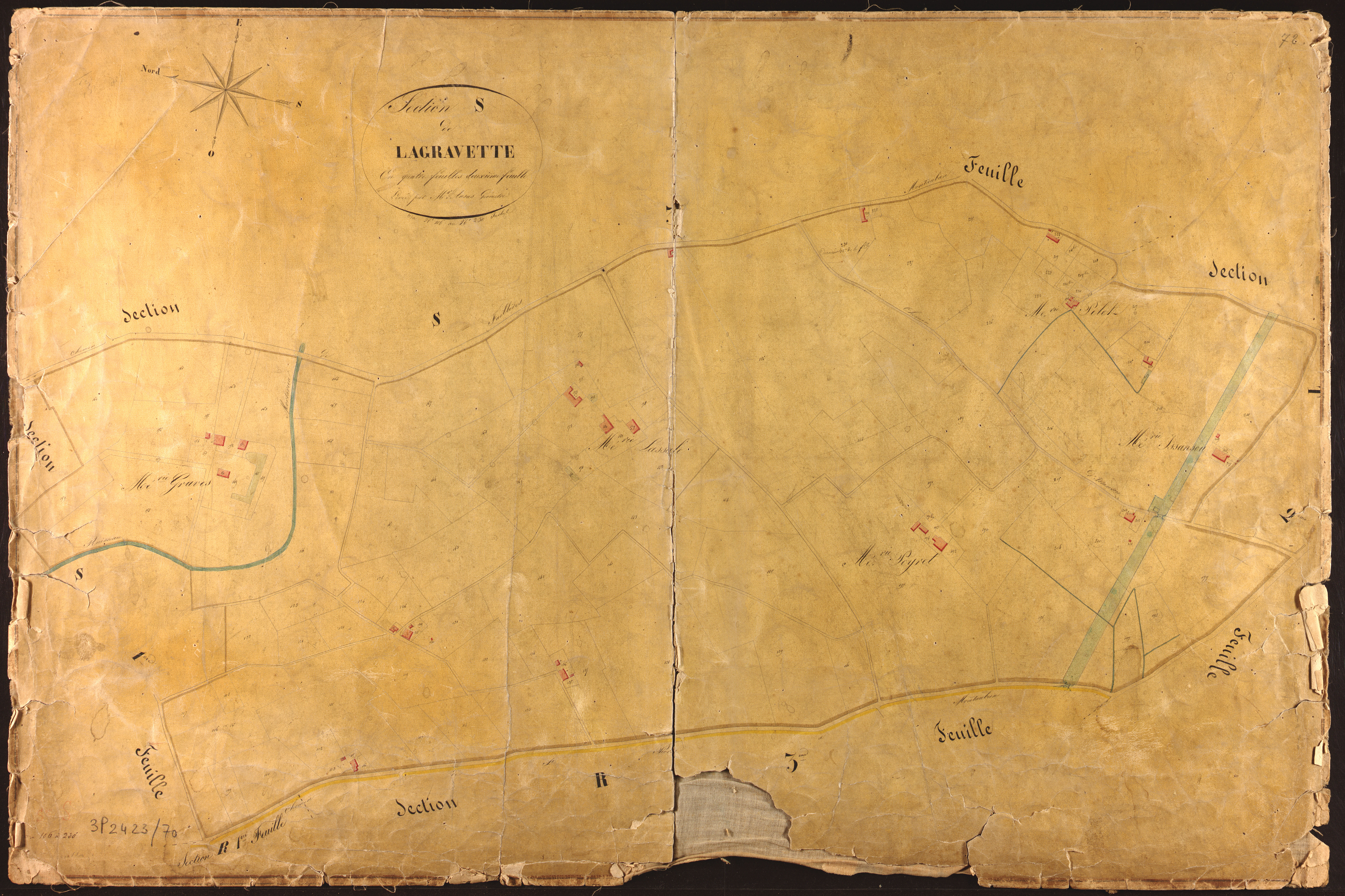 Montauban - Section S - Lagravette, 2e feuille