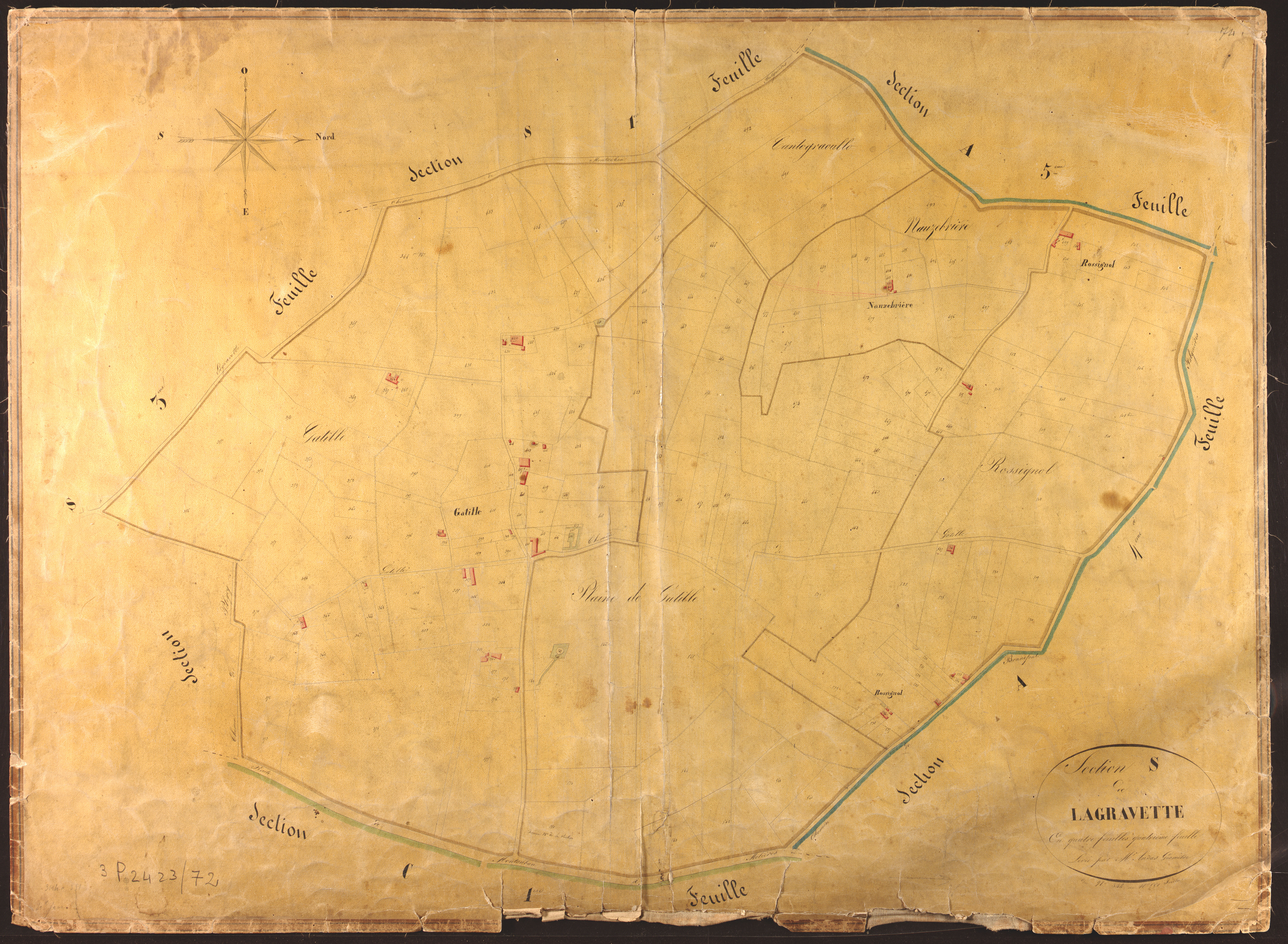 Montauban - Section S - Lagravette, 4e feuille
