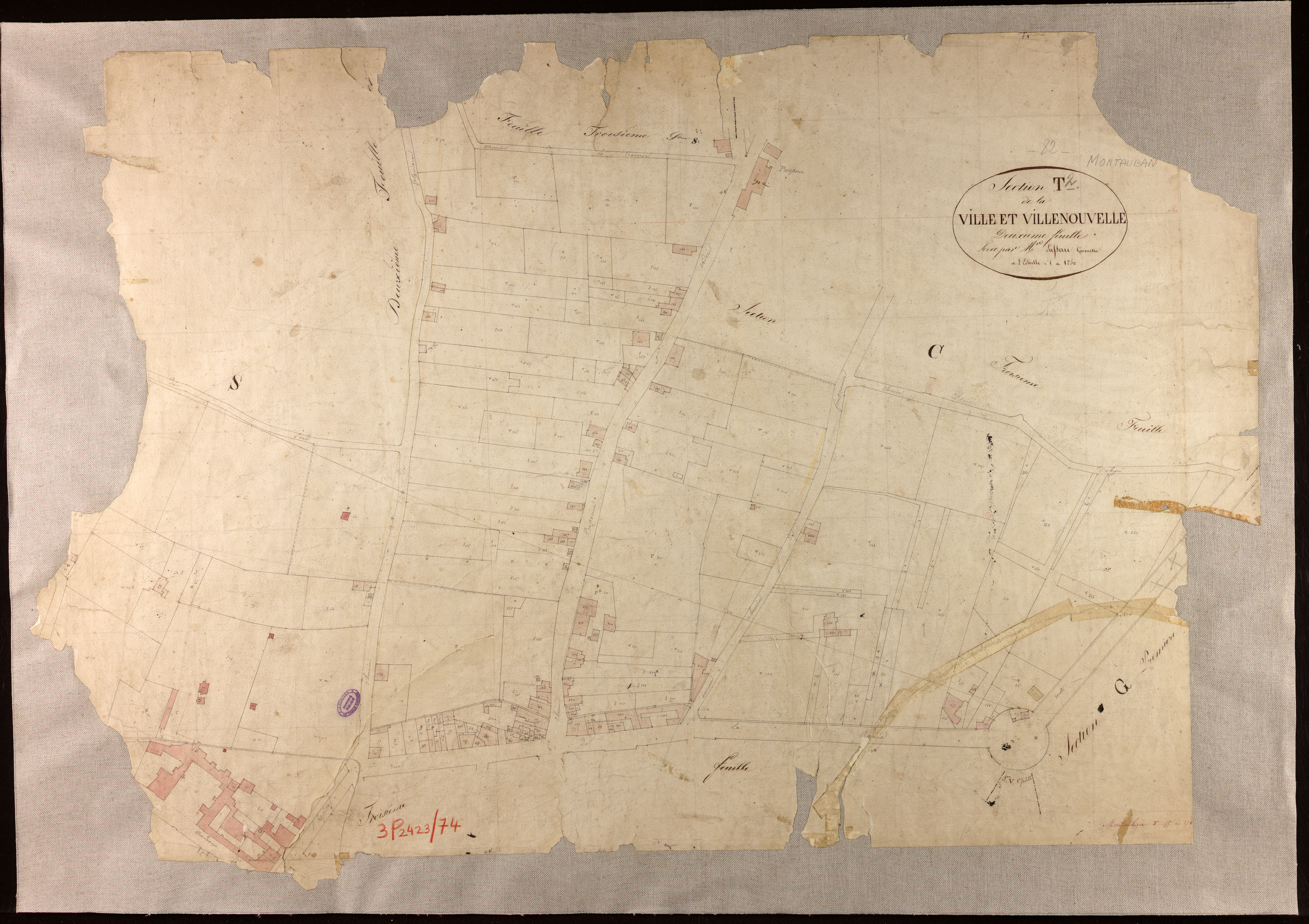 Montauban - Section T - Ville et Villenouvelle, 2e feuille