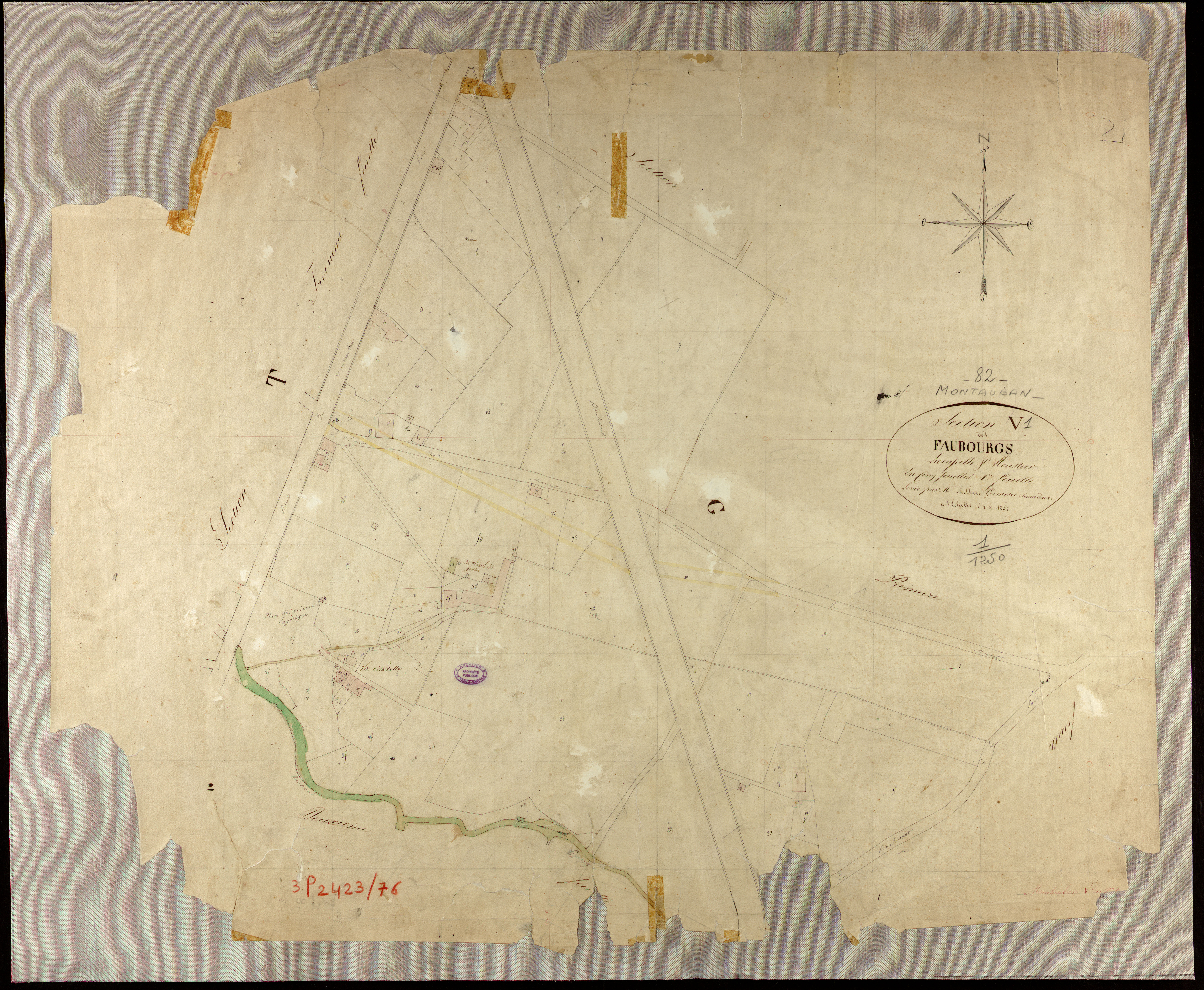 Montauban - Section V - Les Faubourgs Lacapelle et Moustier, 1ère feuille