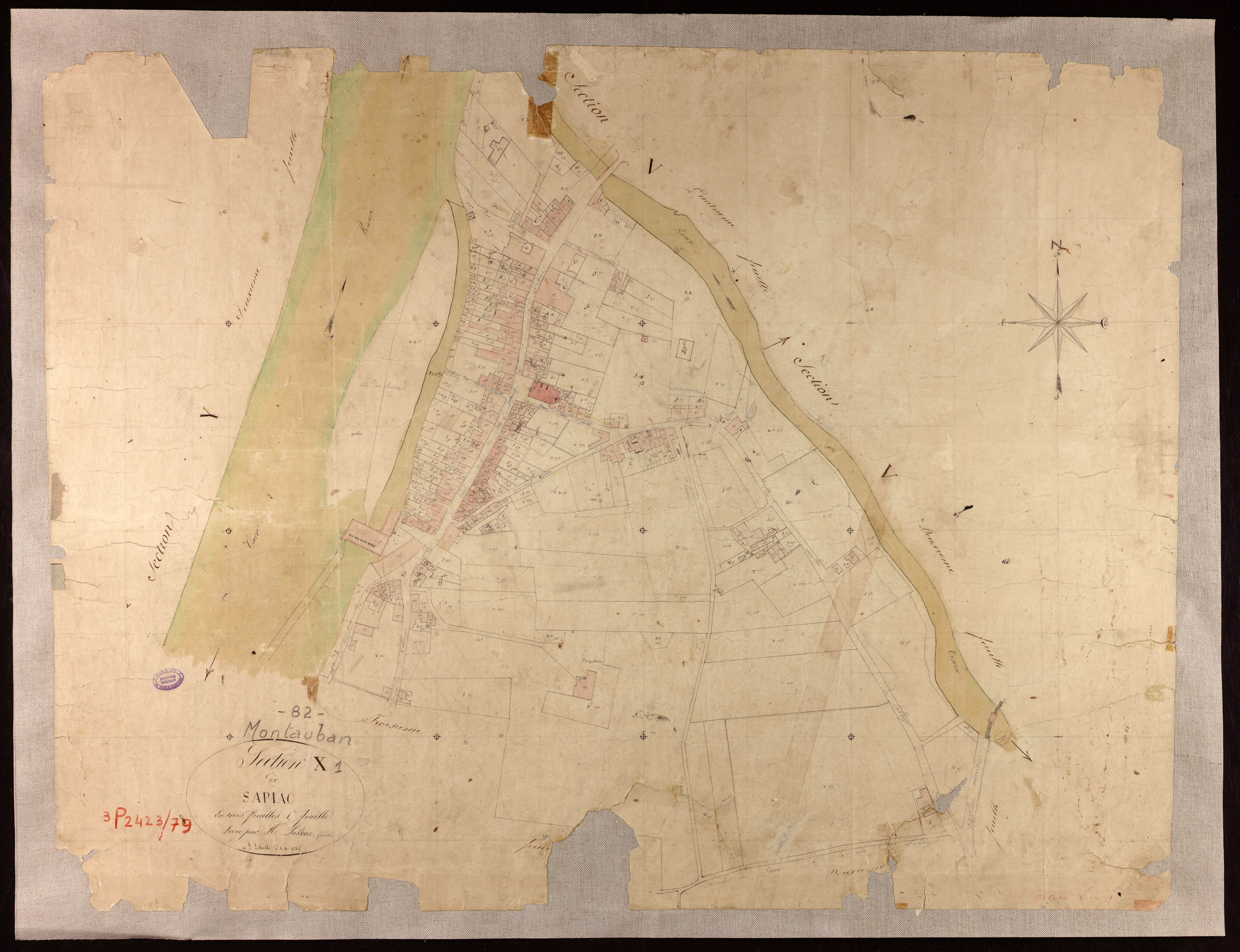 Montauban - Section X - Sapiac, 1ère feuille