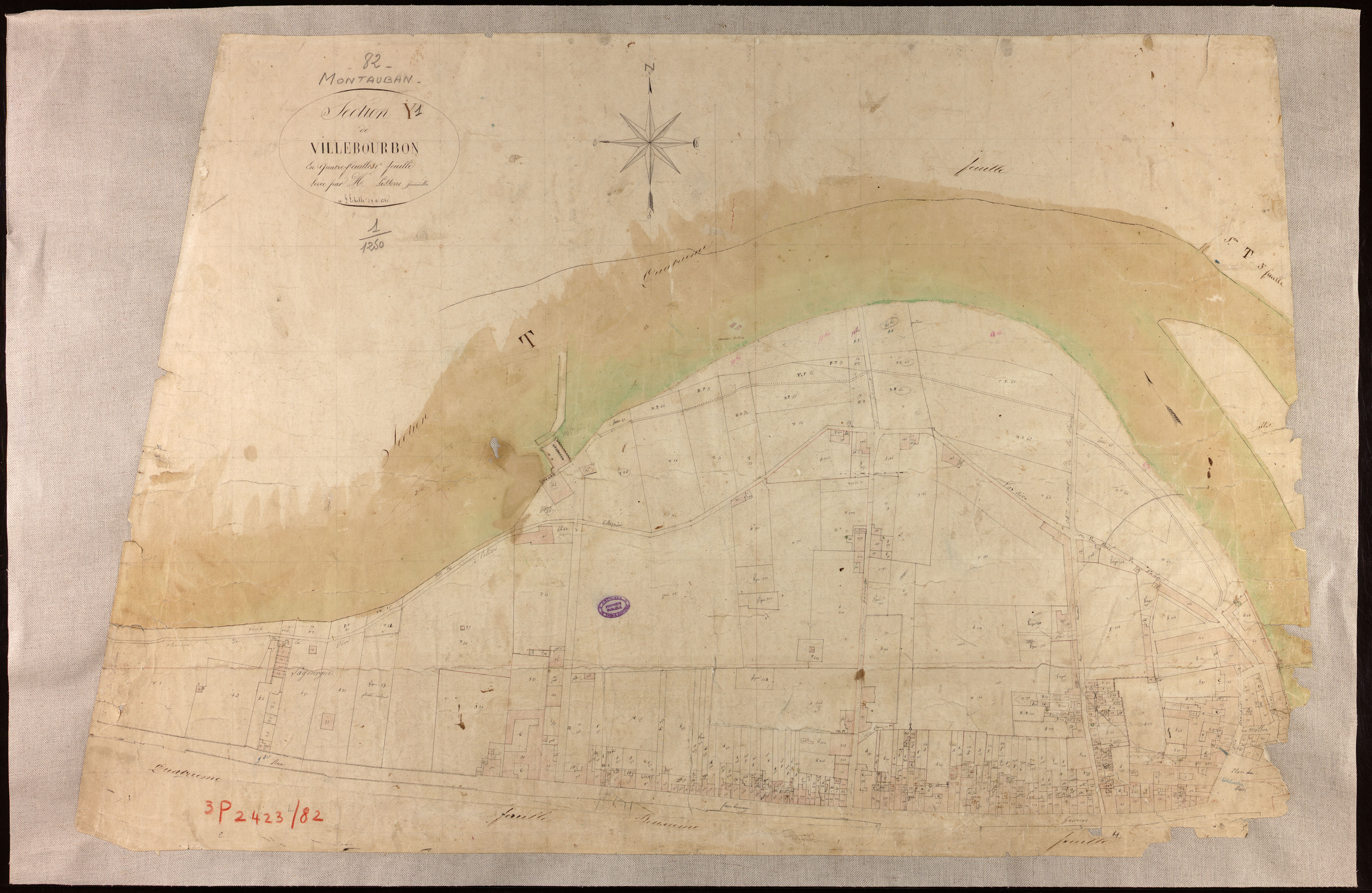 Montauban - Section Y - Villebourbon, 1ère feuille