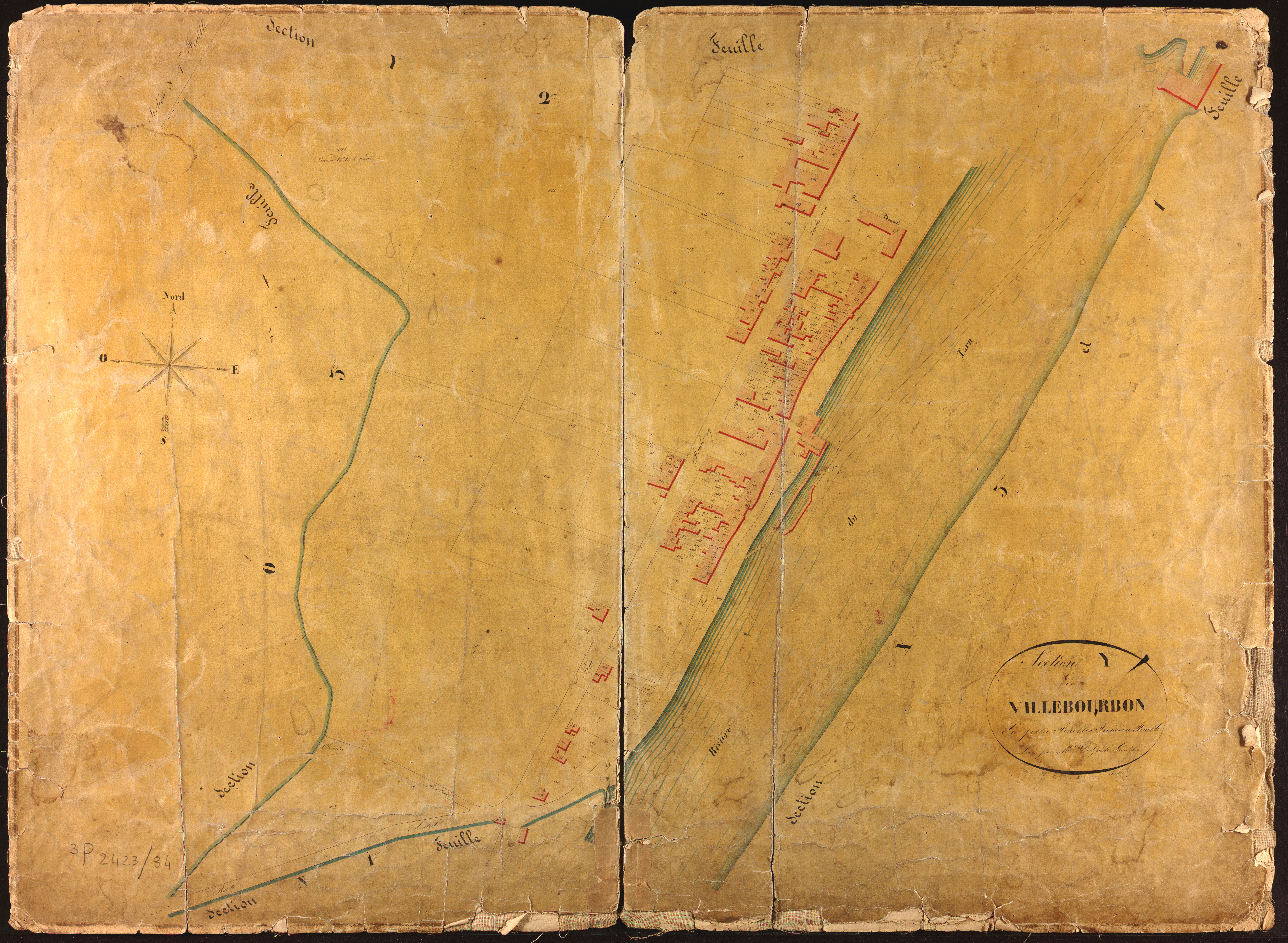 Montauban - Section Y - Villebourbon, 3e feuille