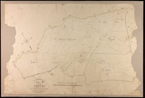 Montauban - Section H - Les Chaussous, 1ère feuille