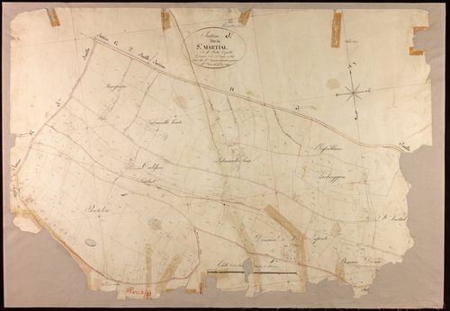 Montauban - Section J - Saint-Martial, 1ère feuille