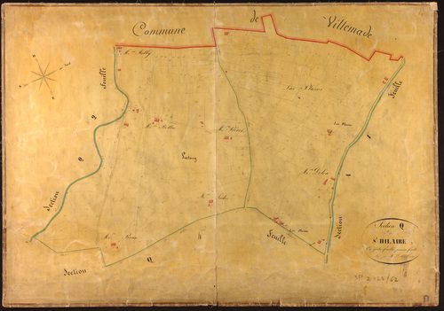 Montauban - Section Q - Saint-Hilaire, 1ère feuille