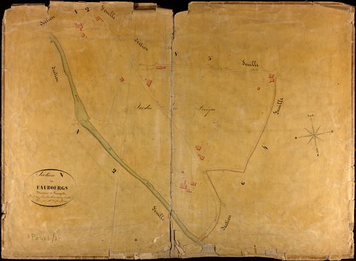 Montauban - Section V - Les Faubourgs Lacapelle et Moustier, 3e feuille