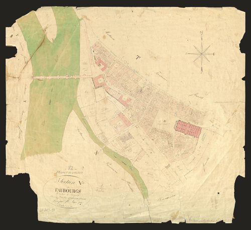 Montauban - Section V - Les Faubourgs Lacapelle et Moustier, 4e feuille
