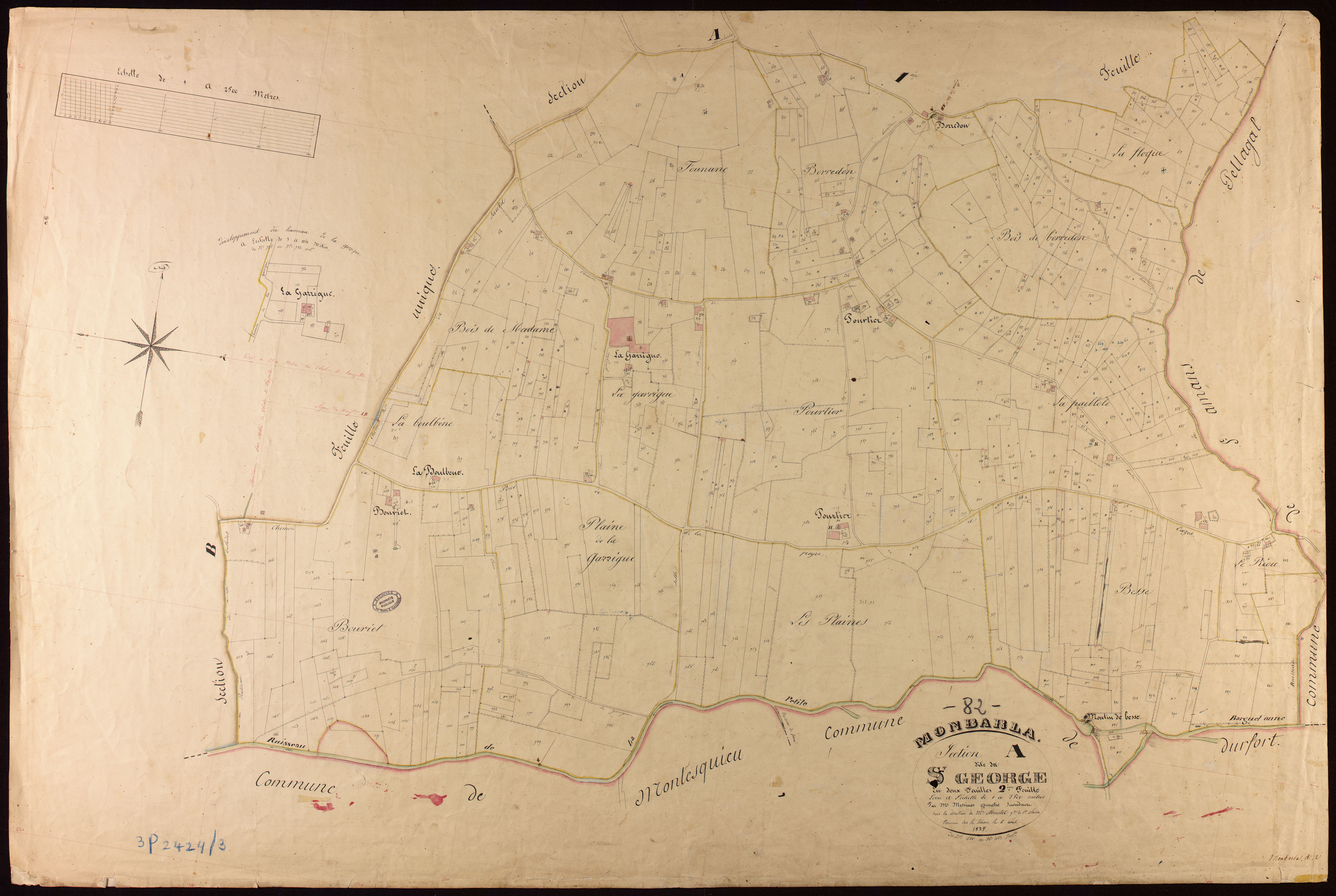 Montbarla - Section A - Saint-George, 2e feuille