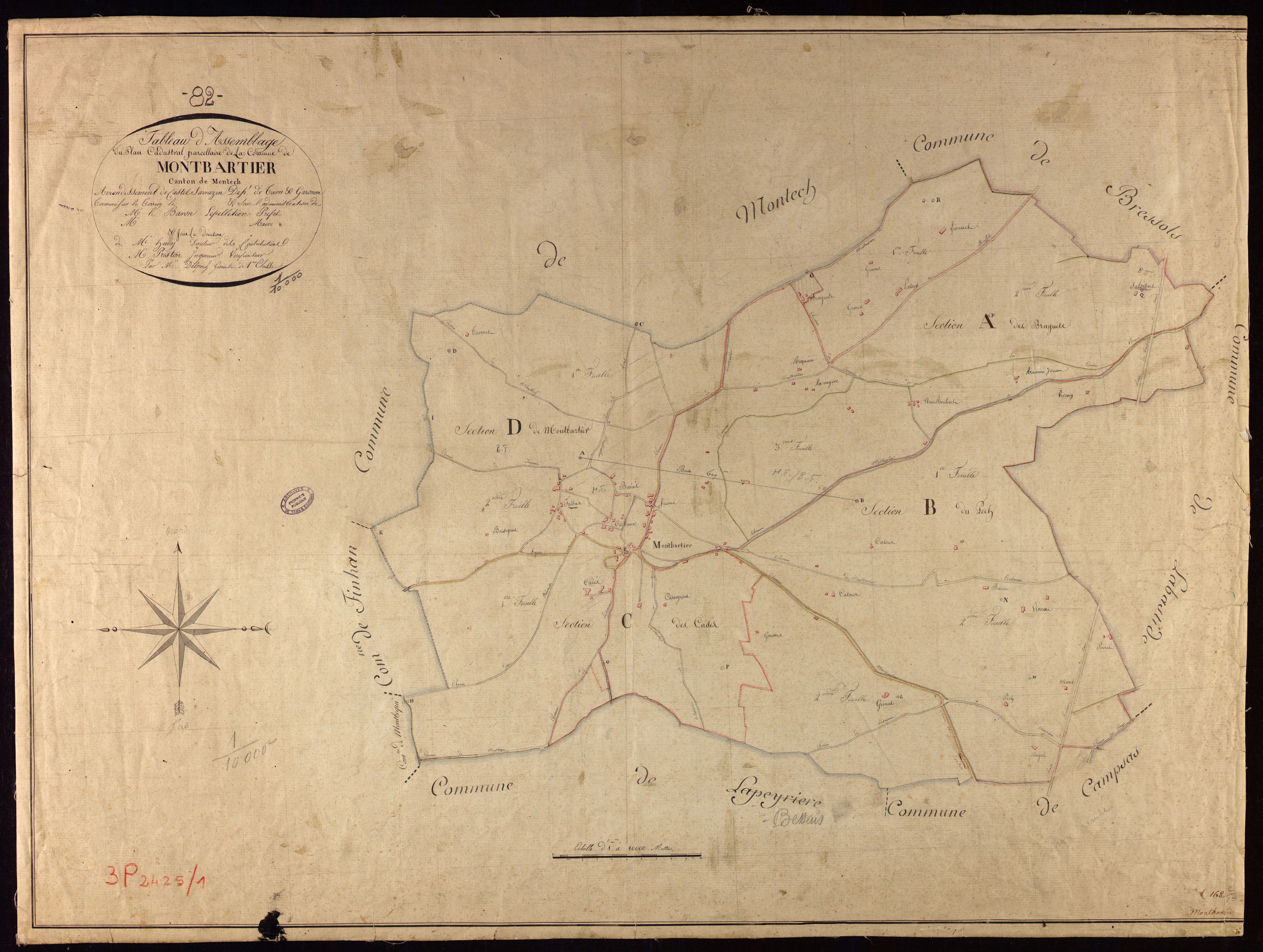 Montbartier - Tableau d'assemblage
