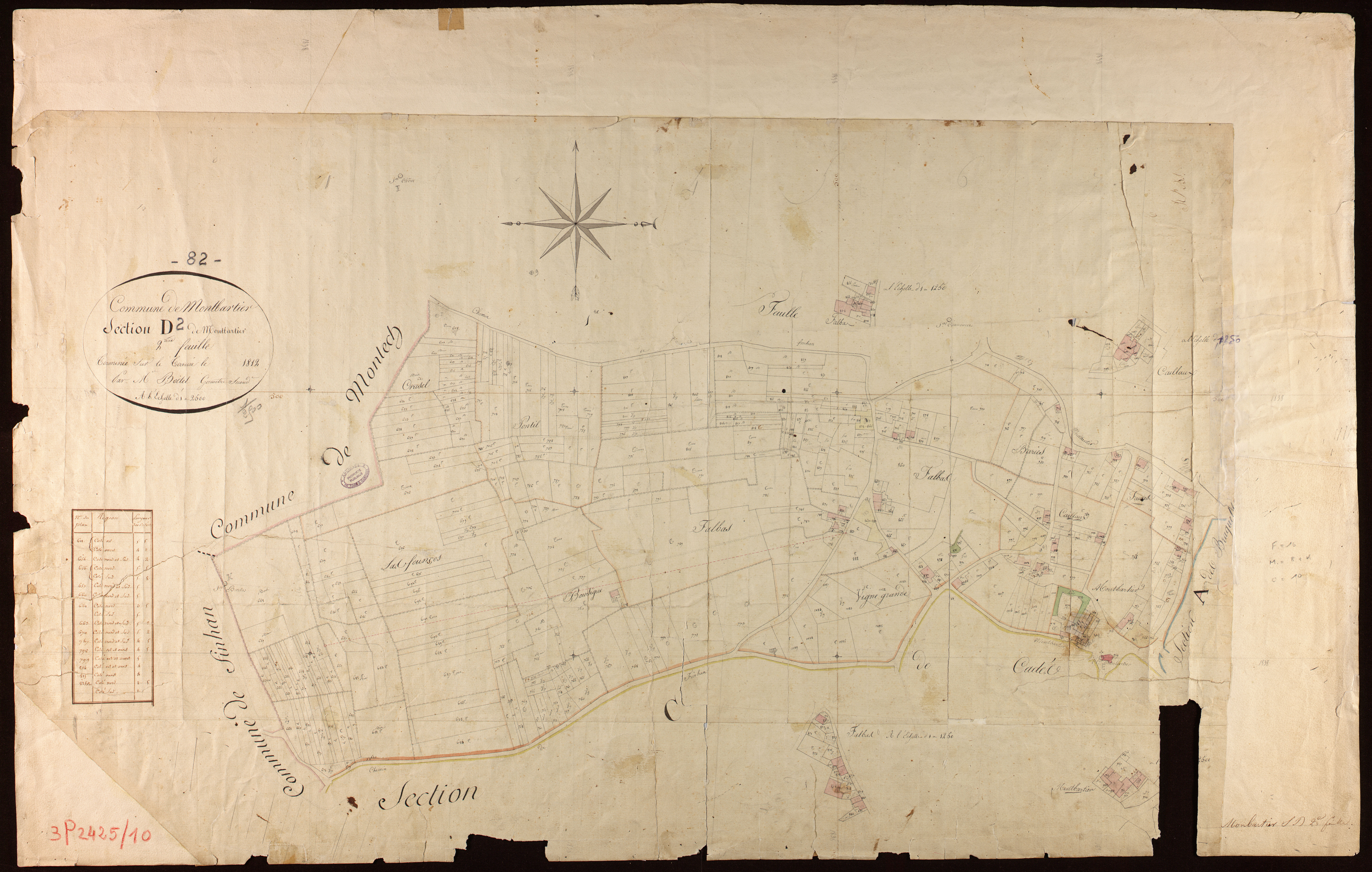 Montbartier - Section D - Montbartier, 2e feuille